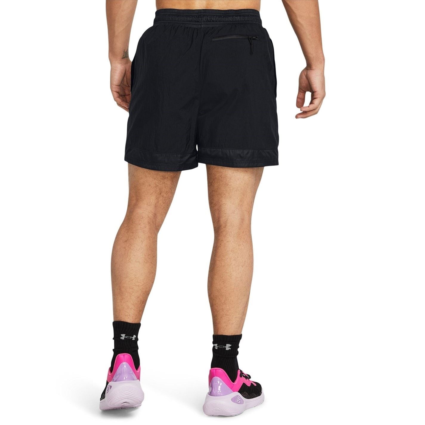 Under Armour Mens Armour Curry Woven Short Tracksuit Bottom