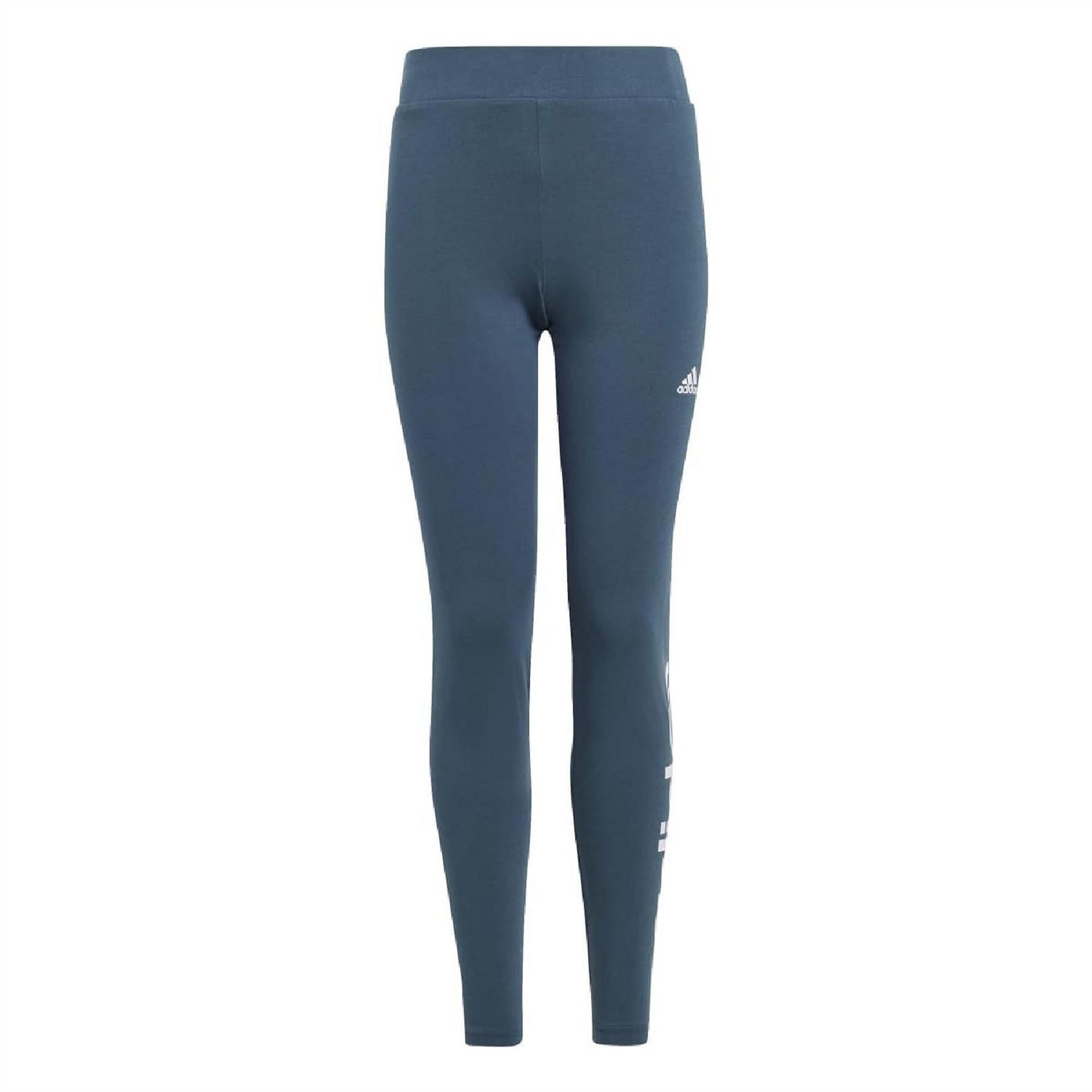 adidas Girls Essentials Linear Logo Cotton Tights