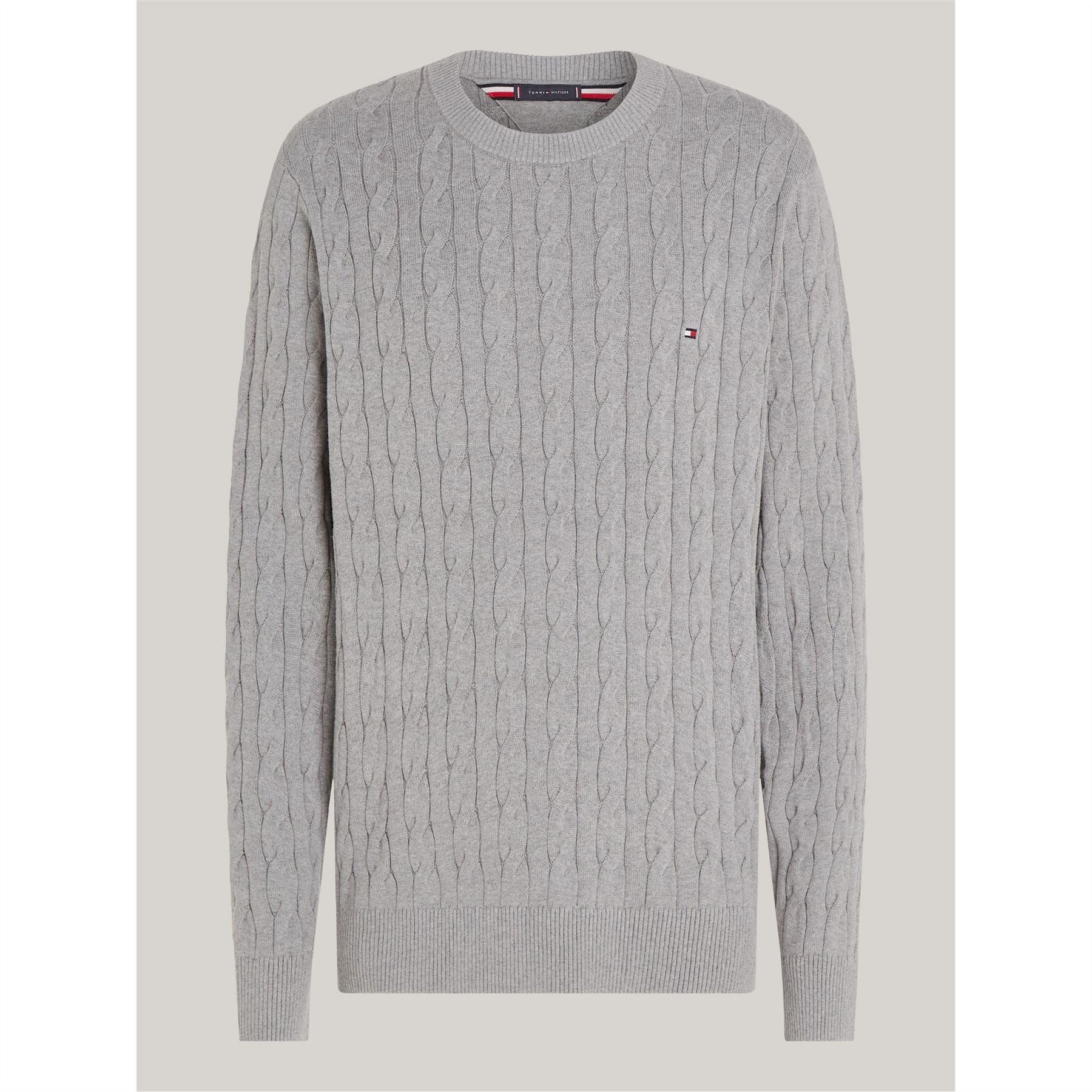 Tommy Hilfiger Hilfiger Classic Cotton Cable Crew Neck