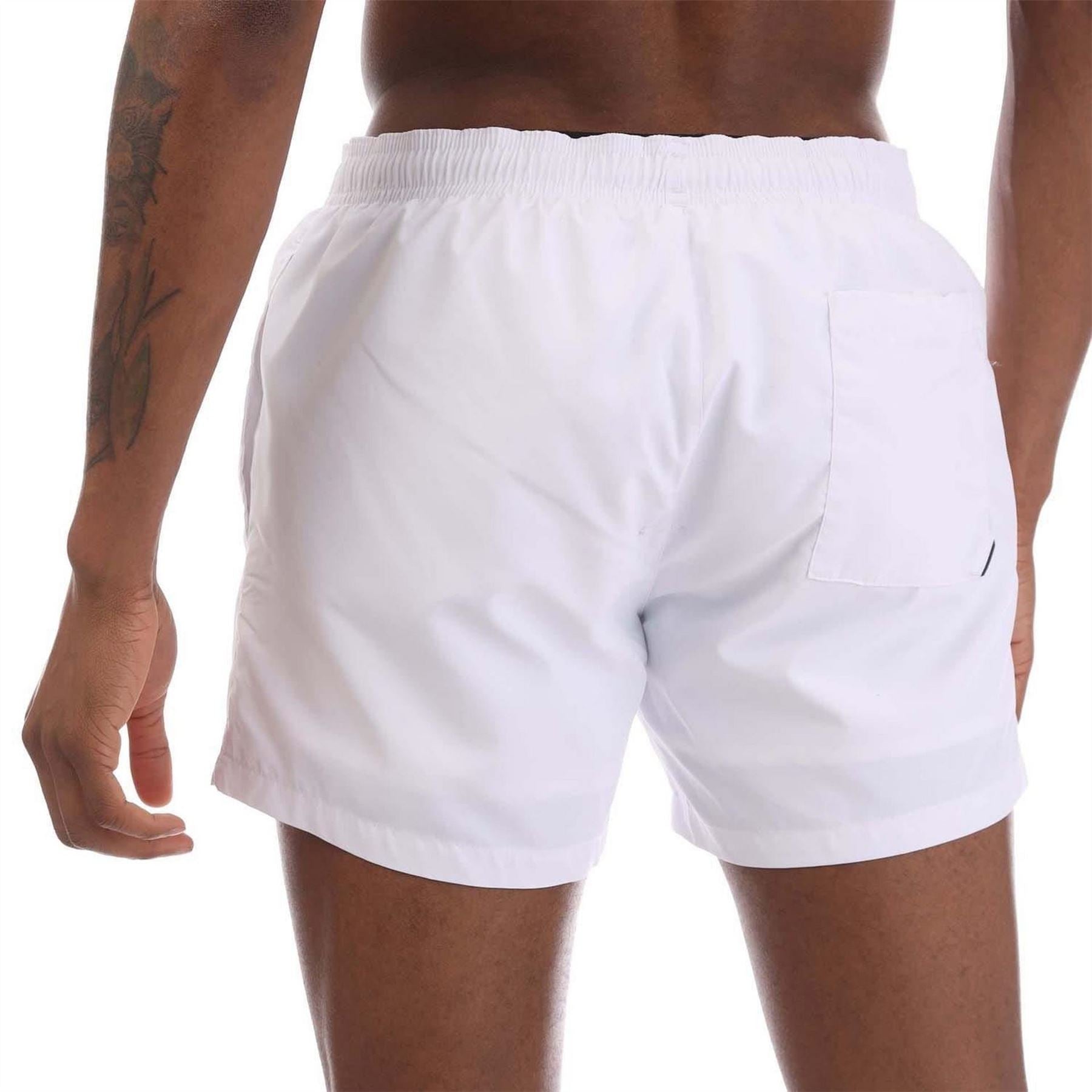 Hugo Logo Print Swim Shorts