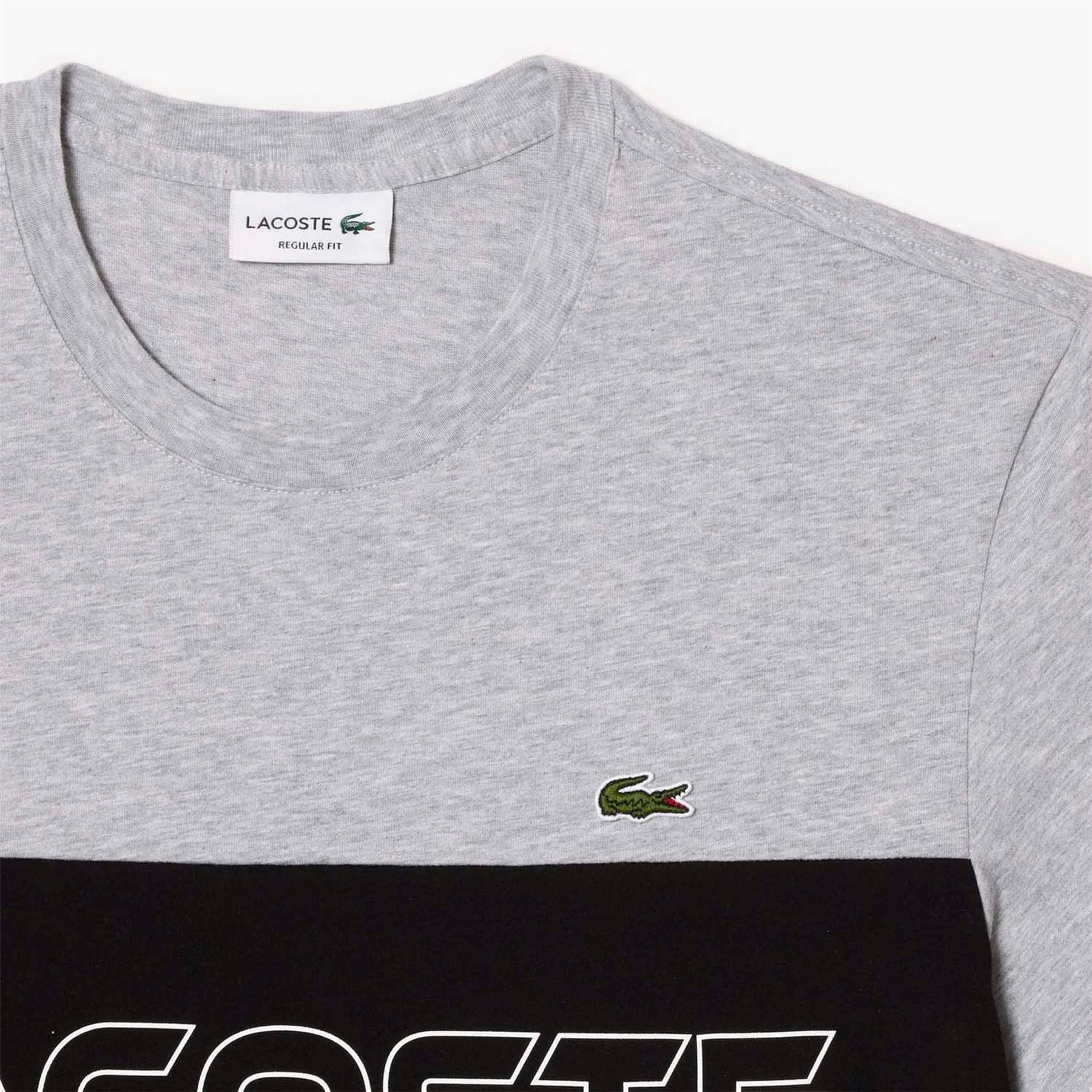 Lacoste Fit Colour Block Print T-Shirt