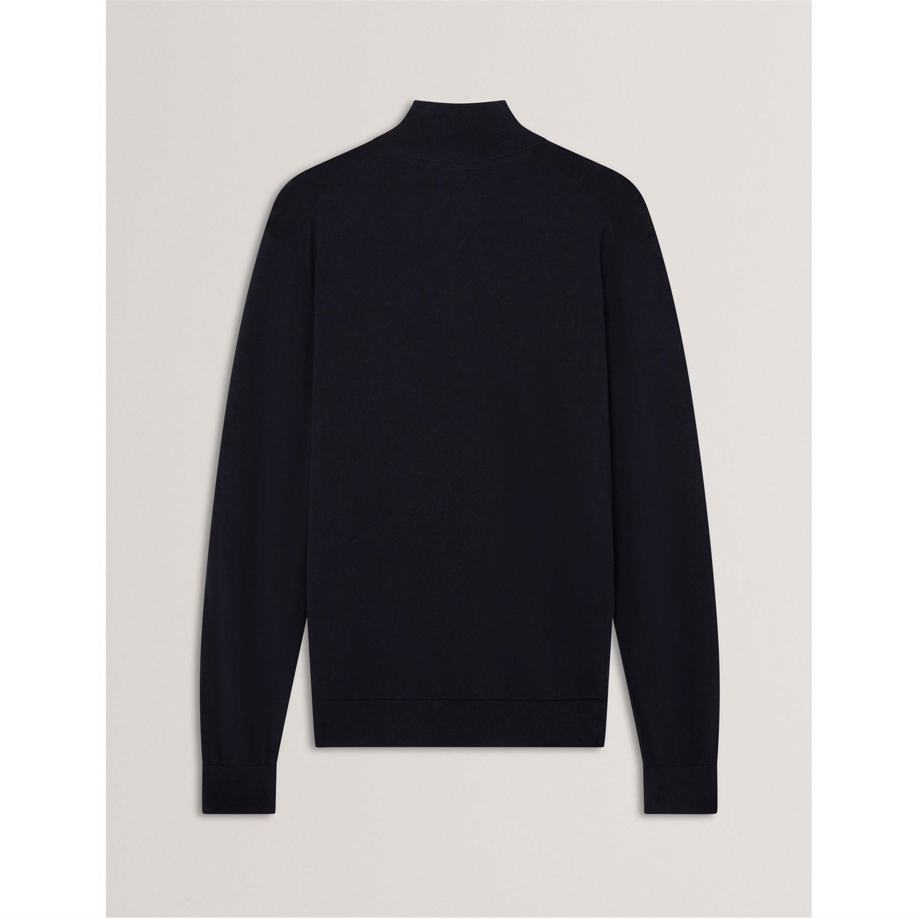 Ted Baker Merino Zip Neck Long Sleeve Raglan Sweater