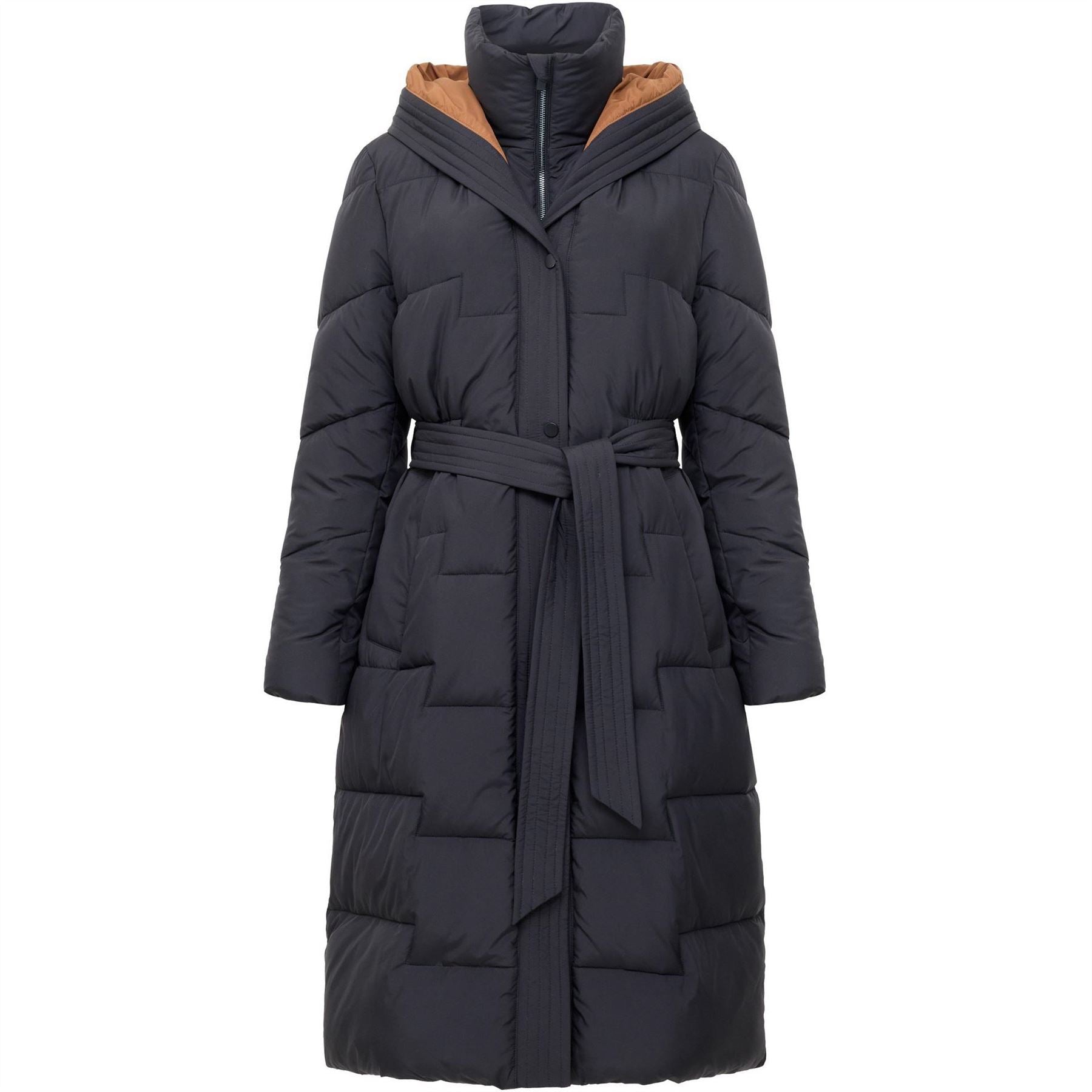 French Connection Fc Minnie Belt Long Puffer Jacket