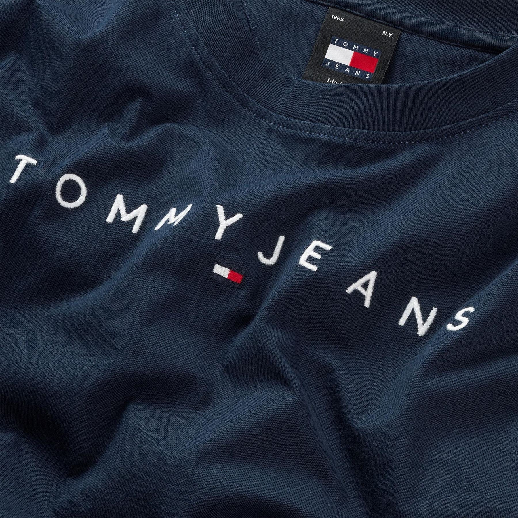 Tommy Jeans Regular Fit Lettering Crew Neck T-Shirt