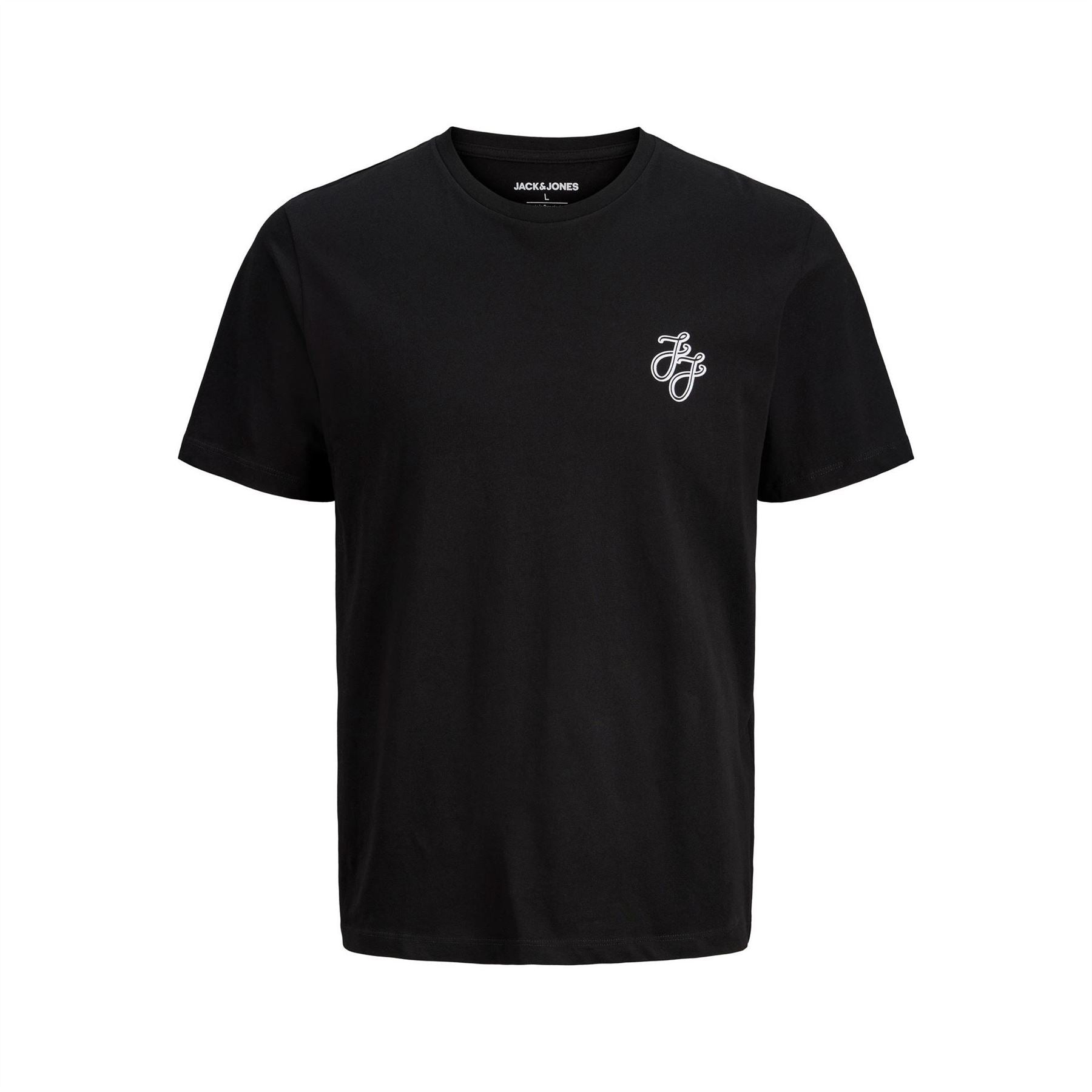 Jack and Jones Mens 5 Pack Short Sleeve T-Shirt