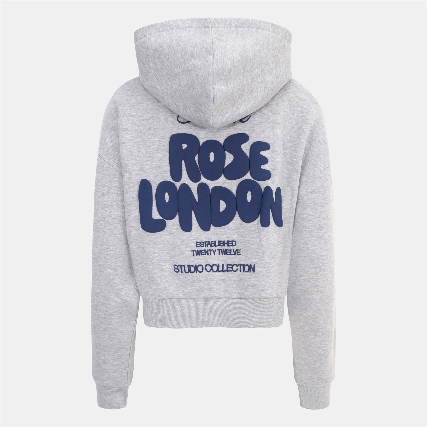 Rose London All Love Cotton Long Sleeve Cropped Hoodie