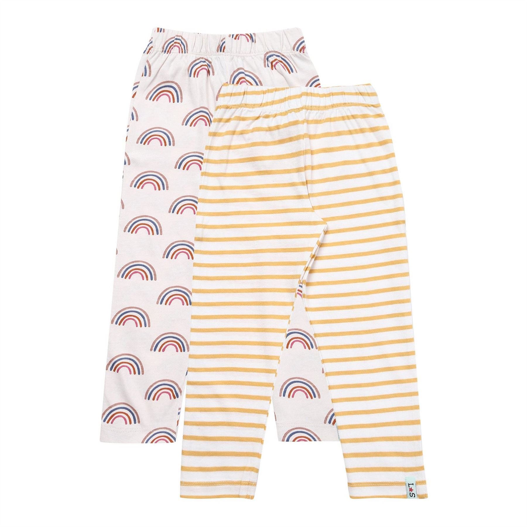 Lilly and Sid Rnbows Stripe Patterned Shapewear Leggings