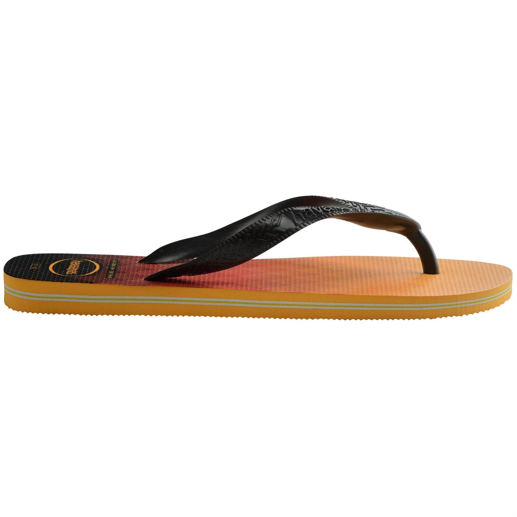 Havaianas Mens Hav. Brasil Fresh Black Black Leaf Flip Flops