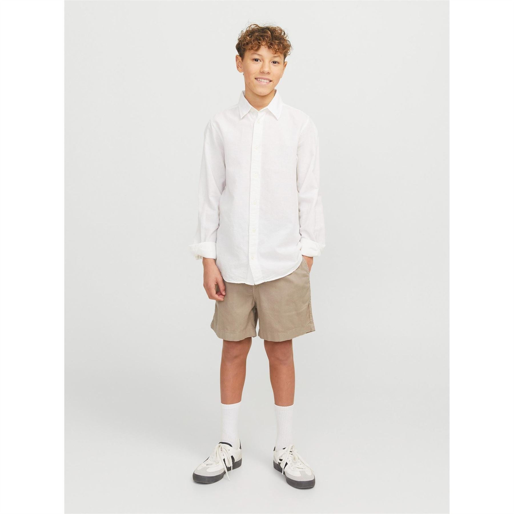 Jack and Jones Linen Woven Tracksuit Shorts