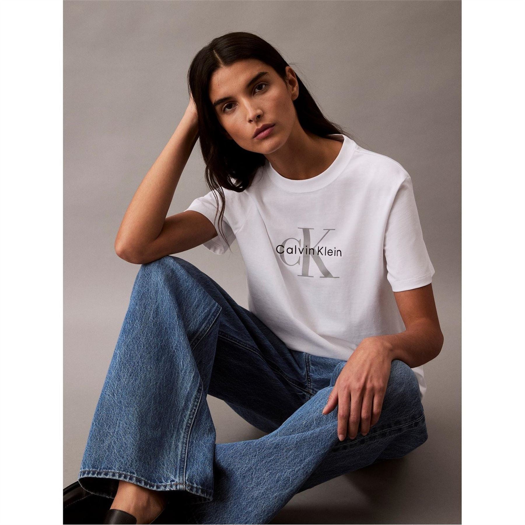 Calvin Klein Jeans Mono Hero Crew Neck Short Sleeve T-Shirt