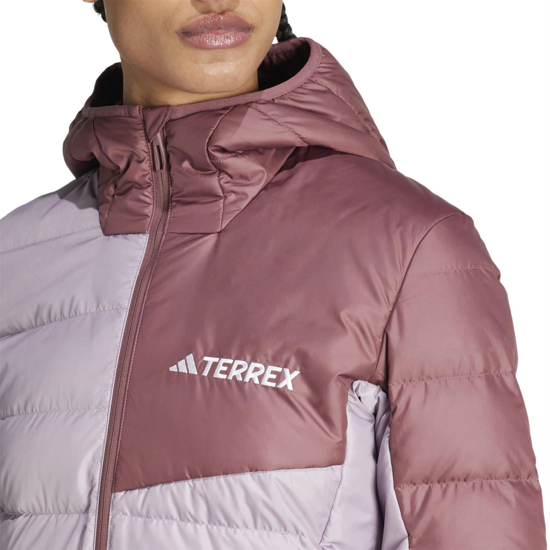 adidas Womens Terrex Multi Light Down Hooded Jacket