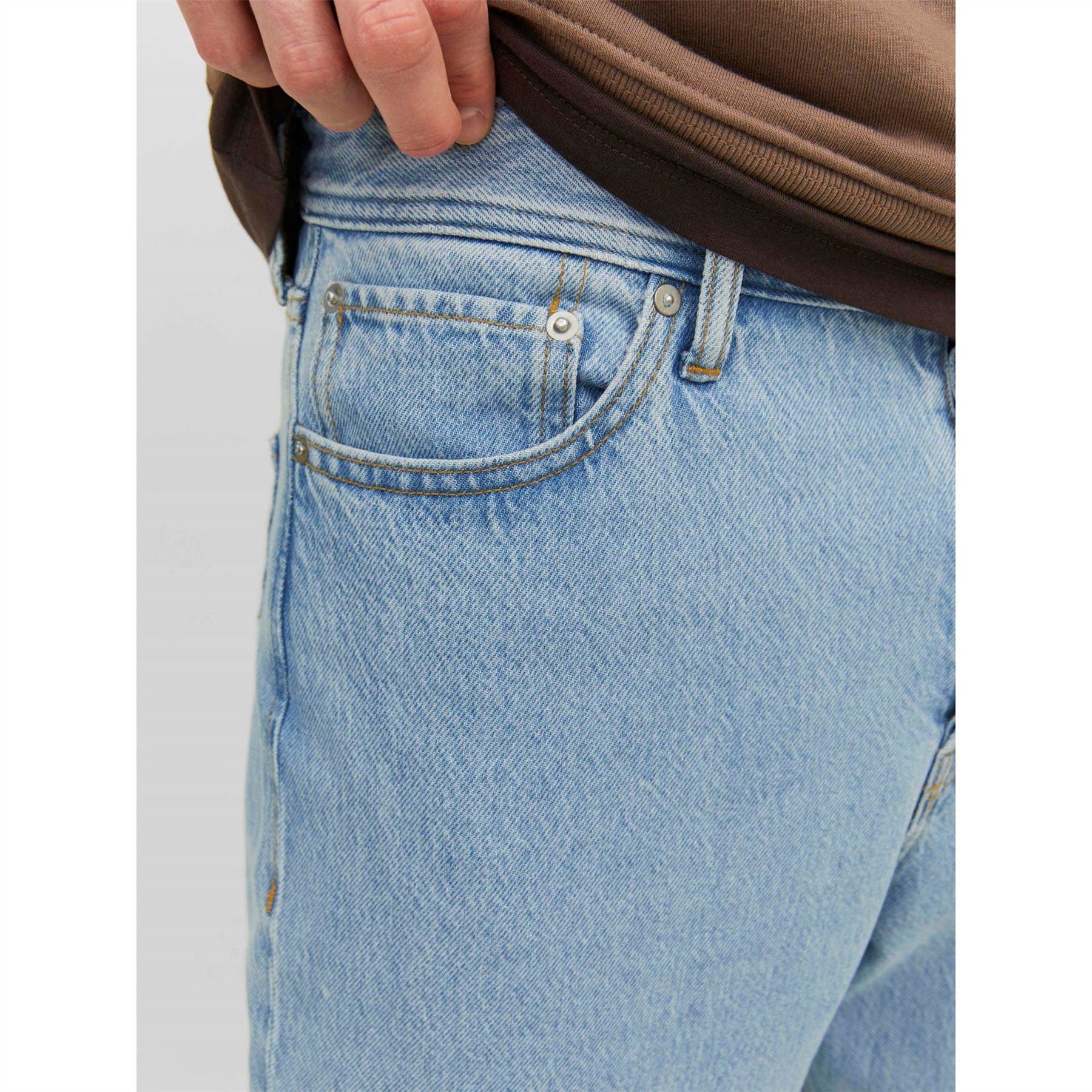 Jack and Jones Alex Wide Leg Mid Rise Jeans