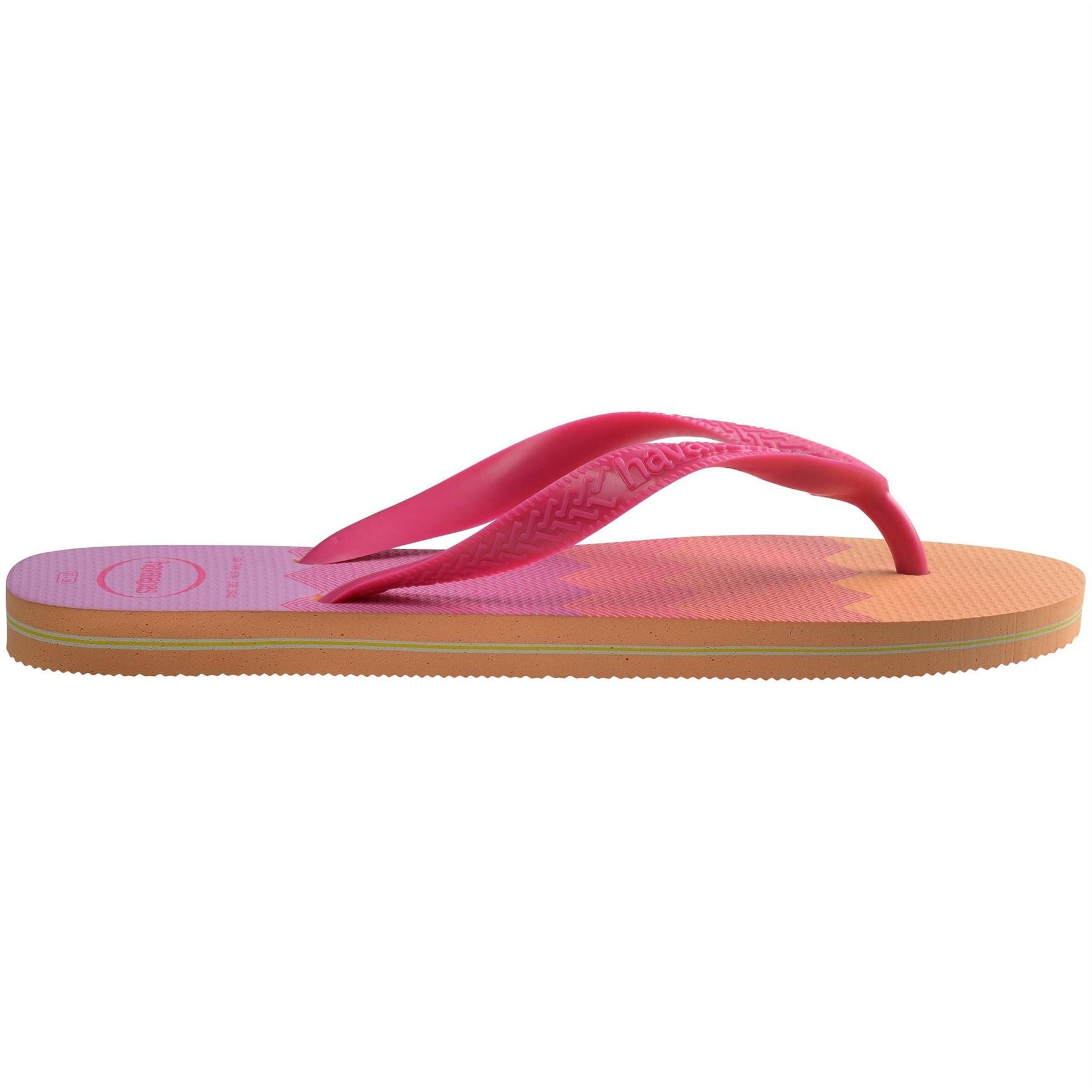 Havaianas Womens Hav. Brasil Fresh Black Black Leaf Flip Flops