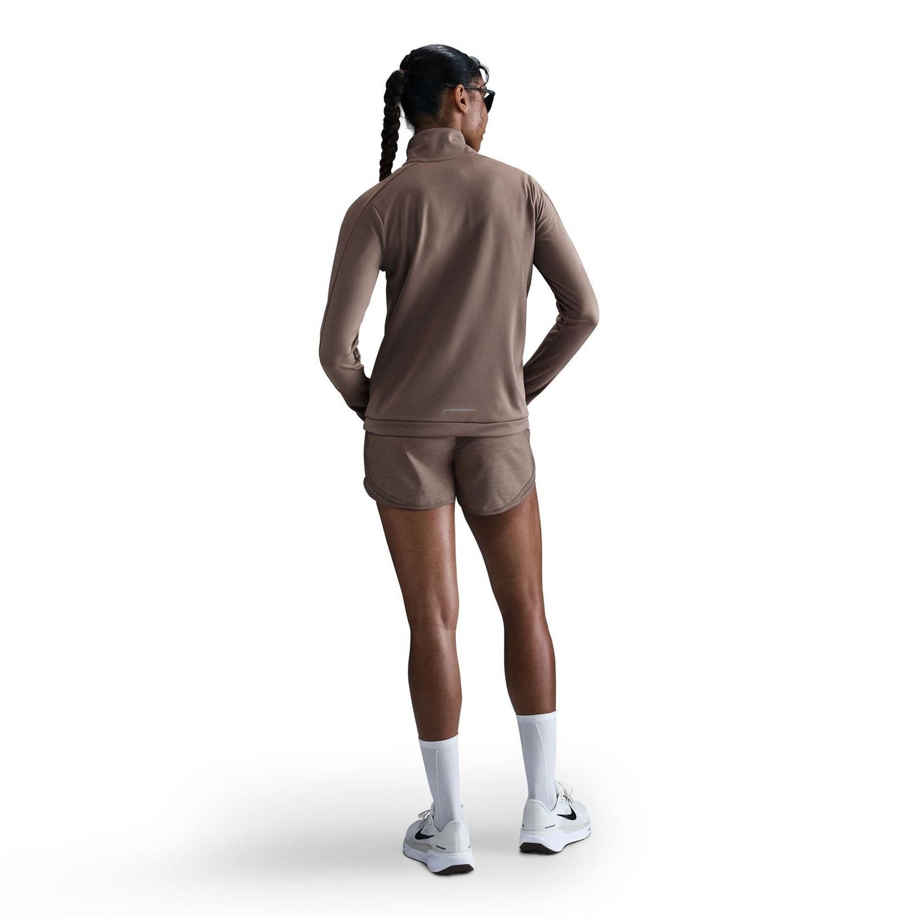 Nike Womens Pacer Long Sleeve 1 2 Zip Running Top