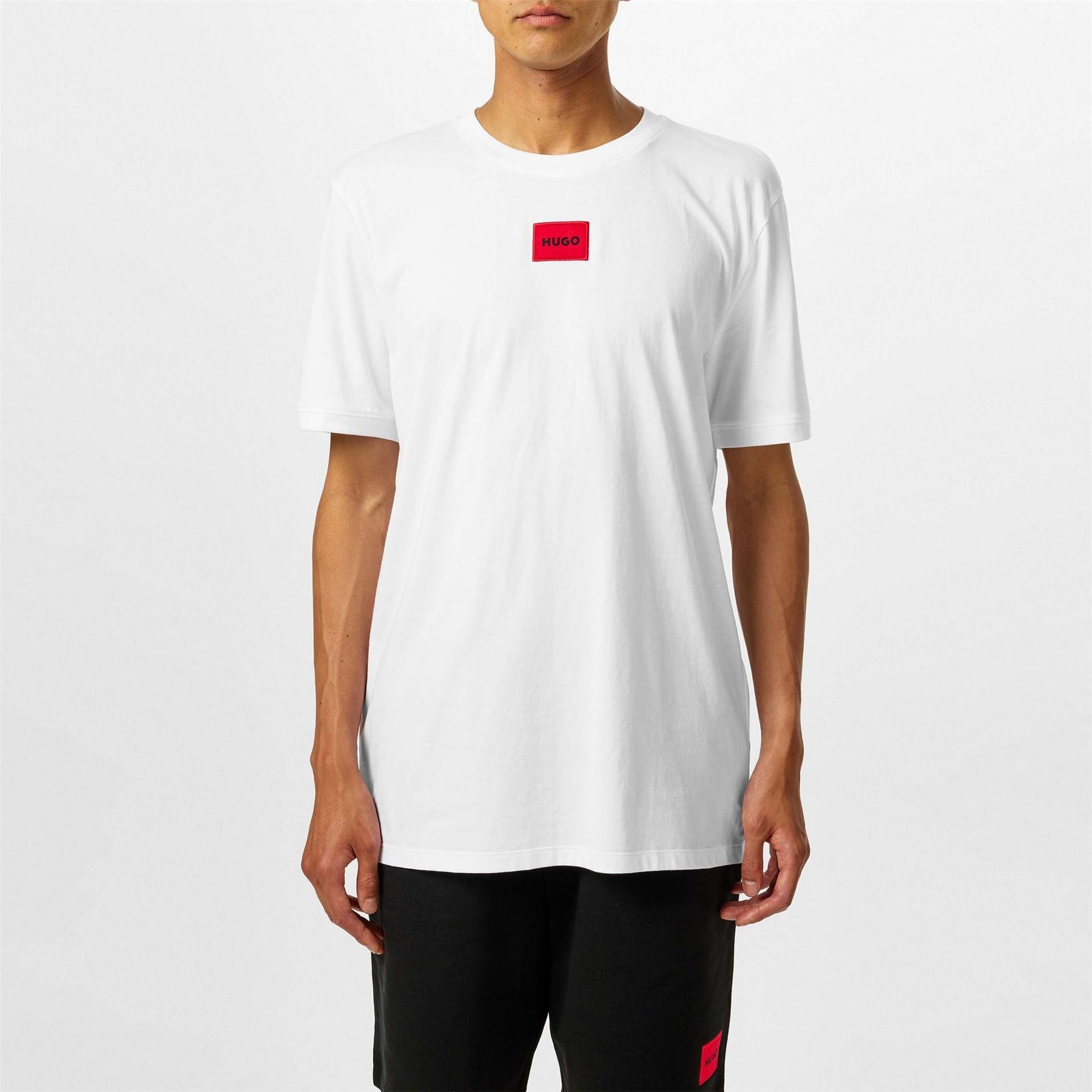 Hugo HUGO Diragolino Contemporary T Shirt with Logo Detail