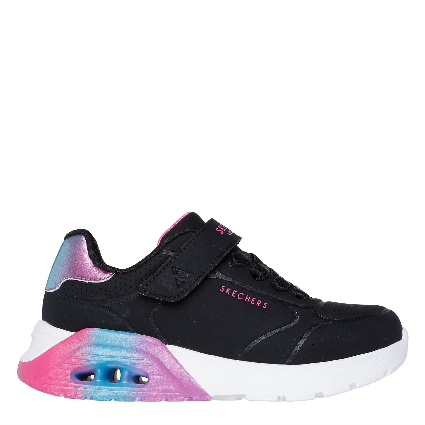 Skechers Gore  And  Strap Embossed Sneaker W Met Court Trainers Girls