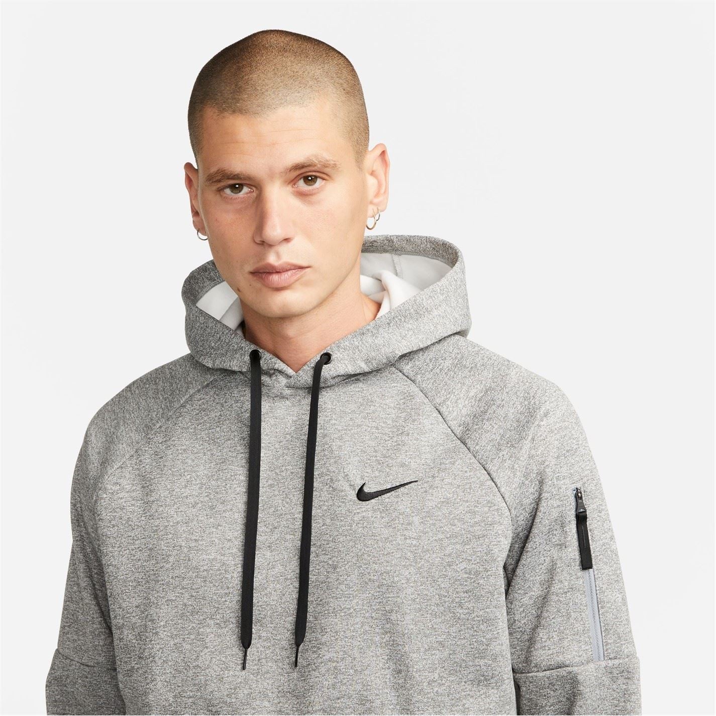 Nike Mens Therma Therma Fit Hooded Fitness Pullover