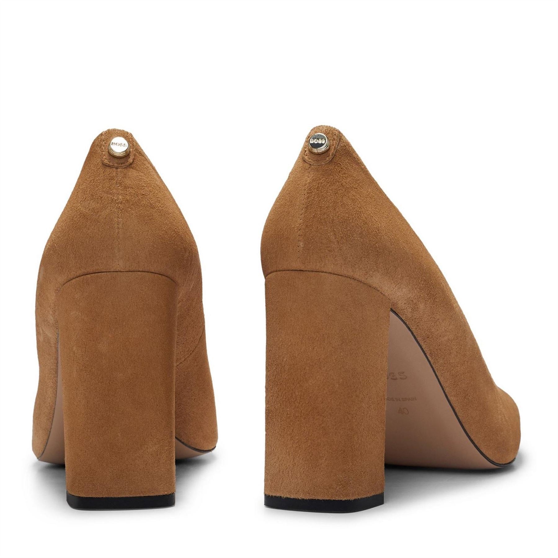 Boss High Heel Block Court Shoes