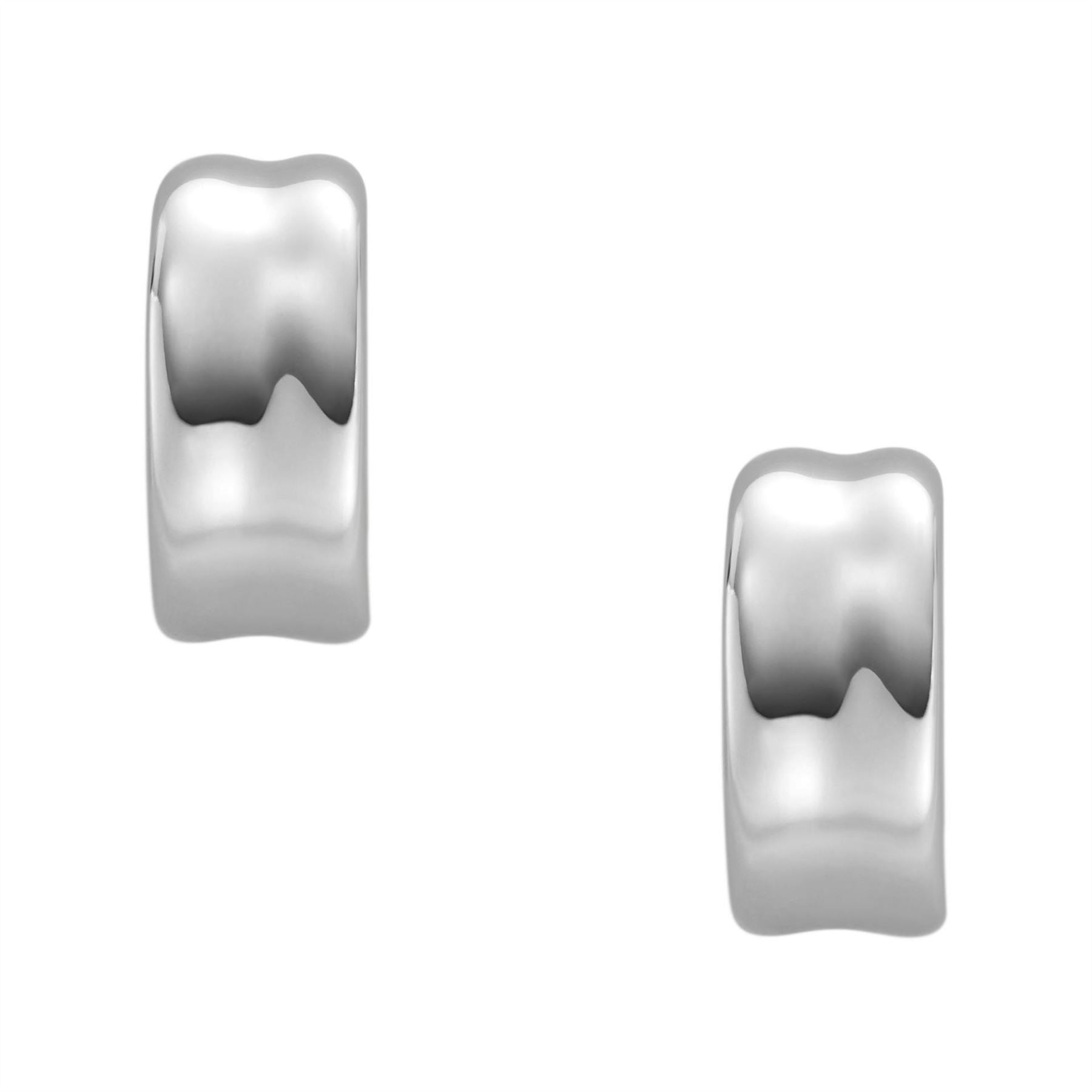 Skagen Anja Pebble Silver Stainless Steel Hoop Earrings Skj1849040