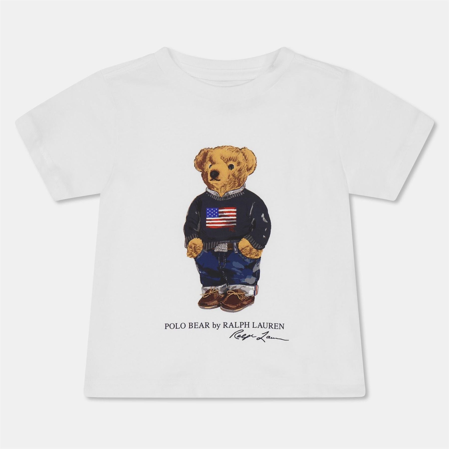 Polo Ralph Lauren Teddy Bear Print Crew Neck Short Sleeve Jersey T-Shirt
