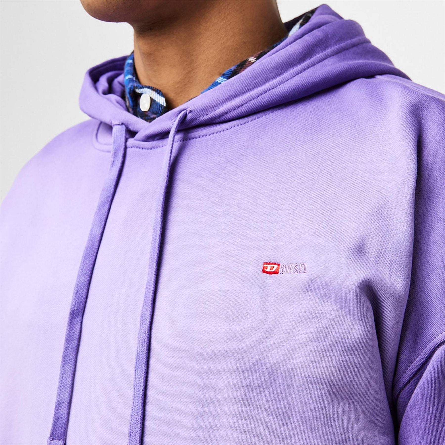 Diesel Hooded Relaxed Fit Long Sleeve Sweatshirt