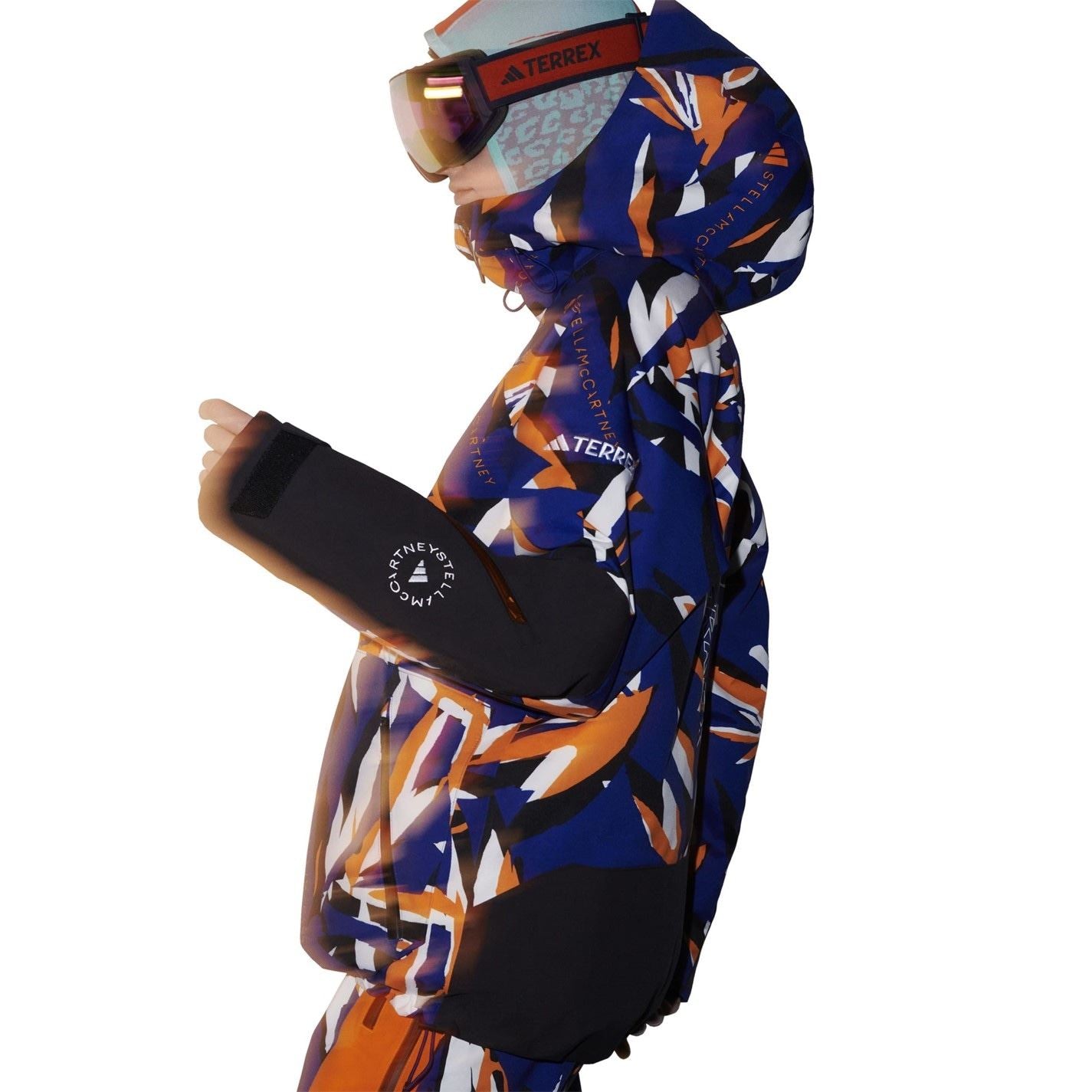 adidas Abstract Patterned Hooded Ski Jacket