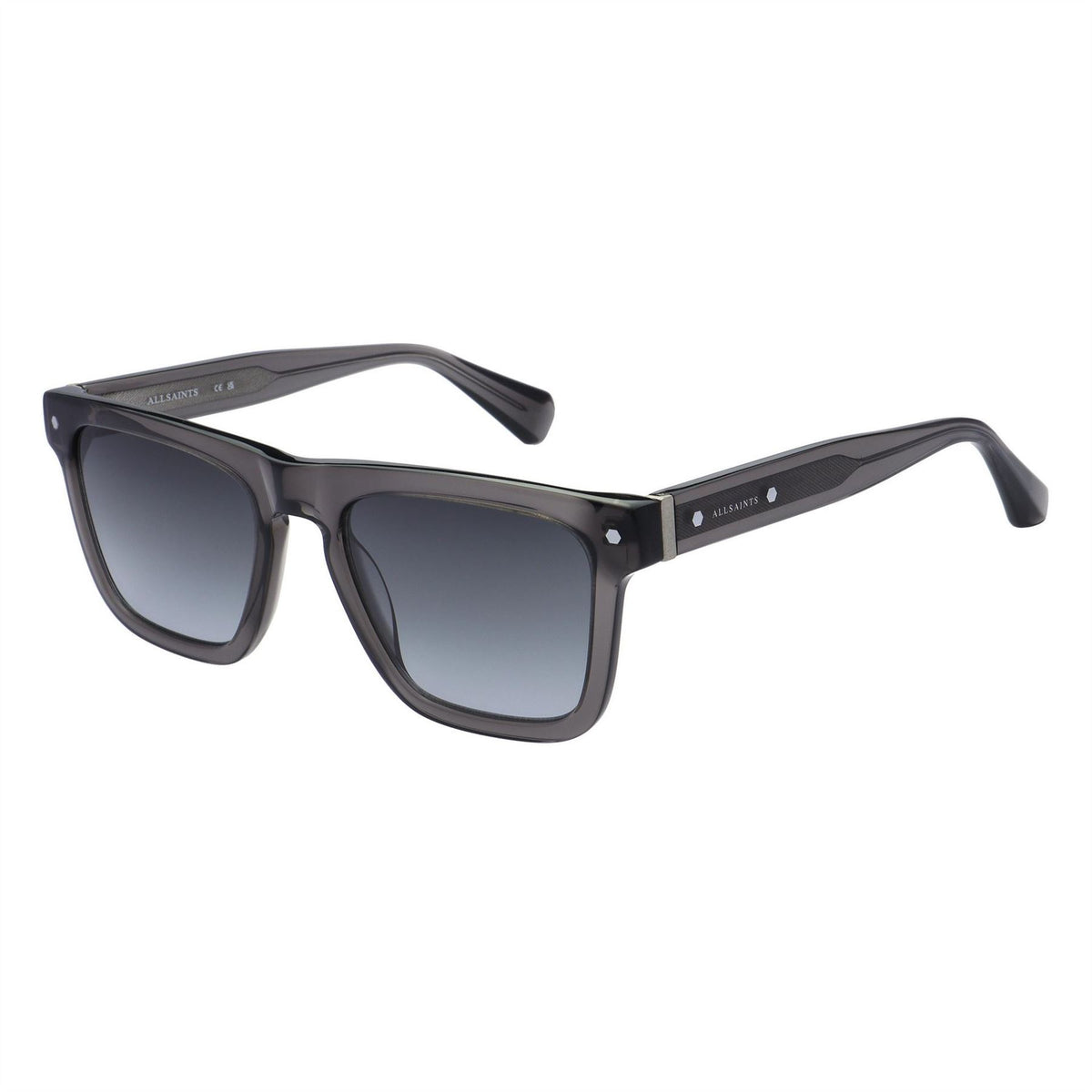 AllSaints Echo 63 Rectangle Full Rim Sunglasses