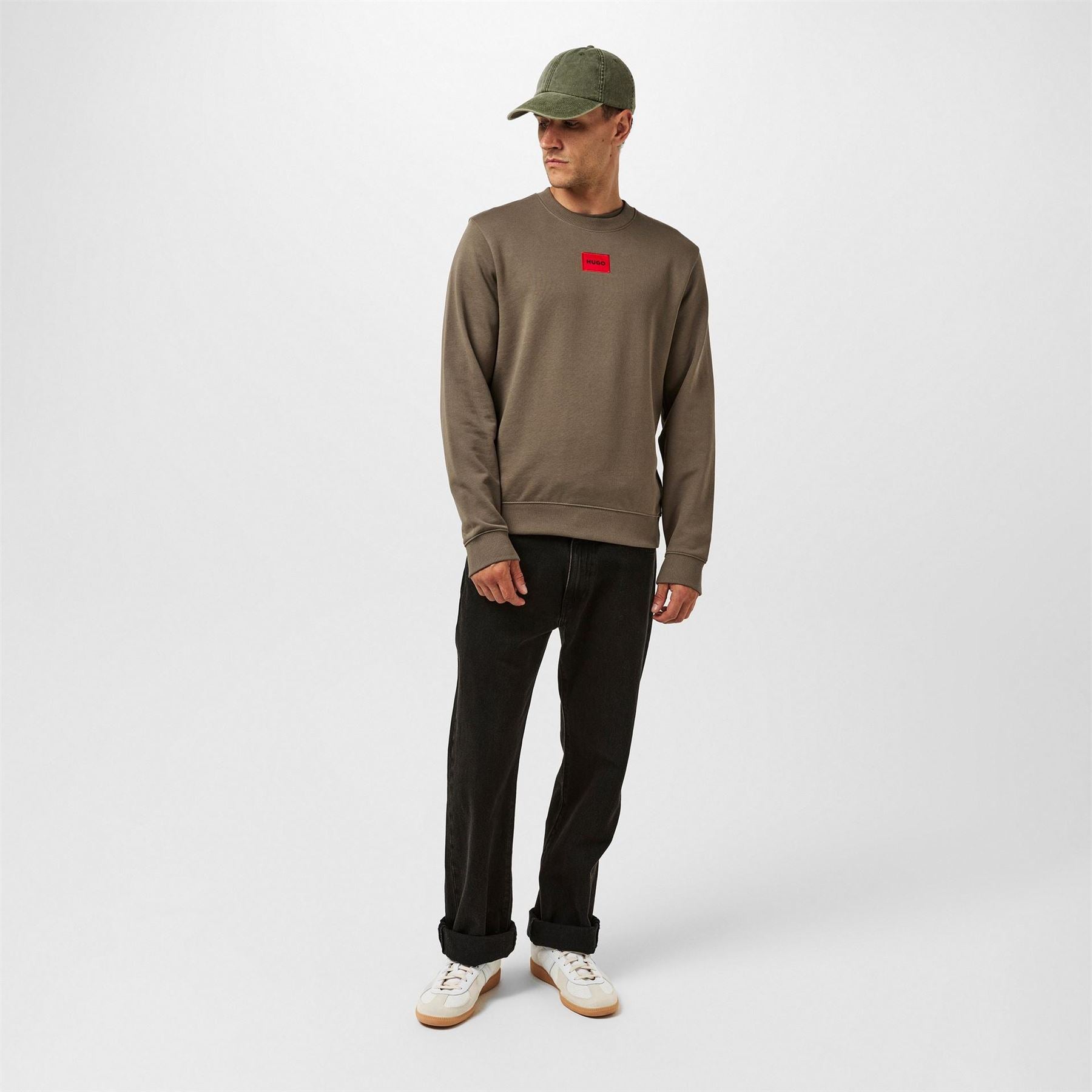 Hugo HUGO Long Sleeve Contemporary Sweatshirt   Crew Neck (Diragol)
