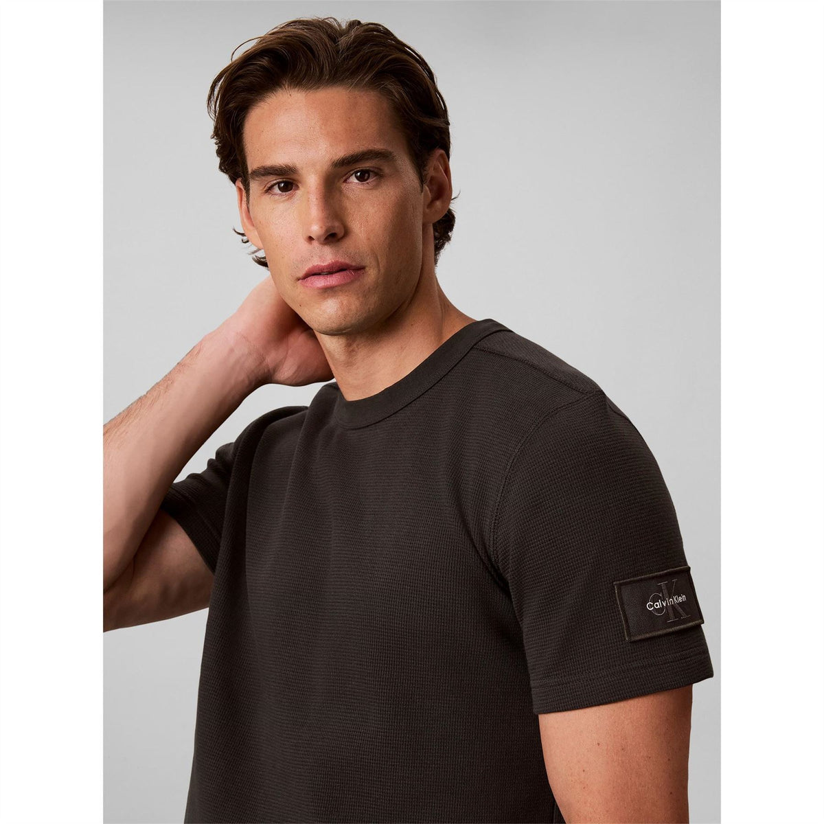 Calvin Klein Jeans Waffle Badge Cotton T-Shirt