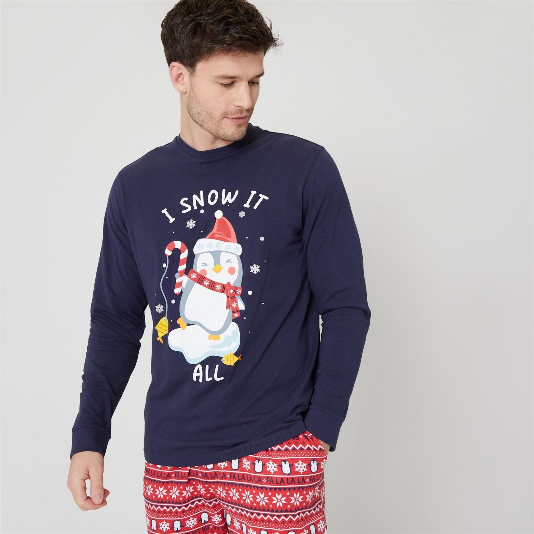 Linea Family Christmas Penguin Pyjama Set