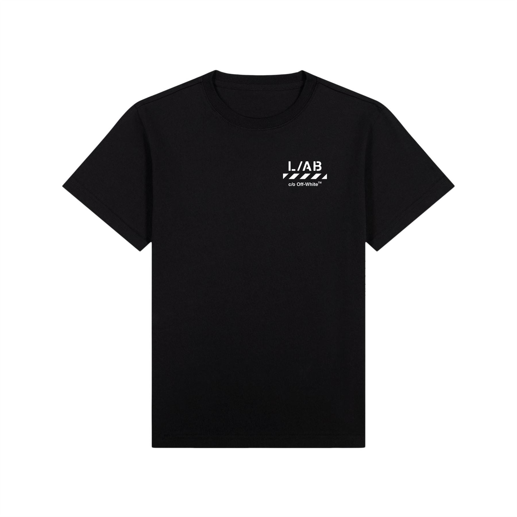 L AB Off White Small Logo T-Shirt