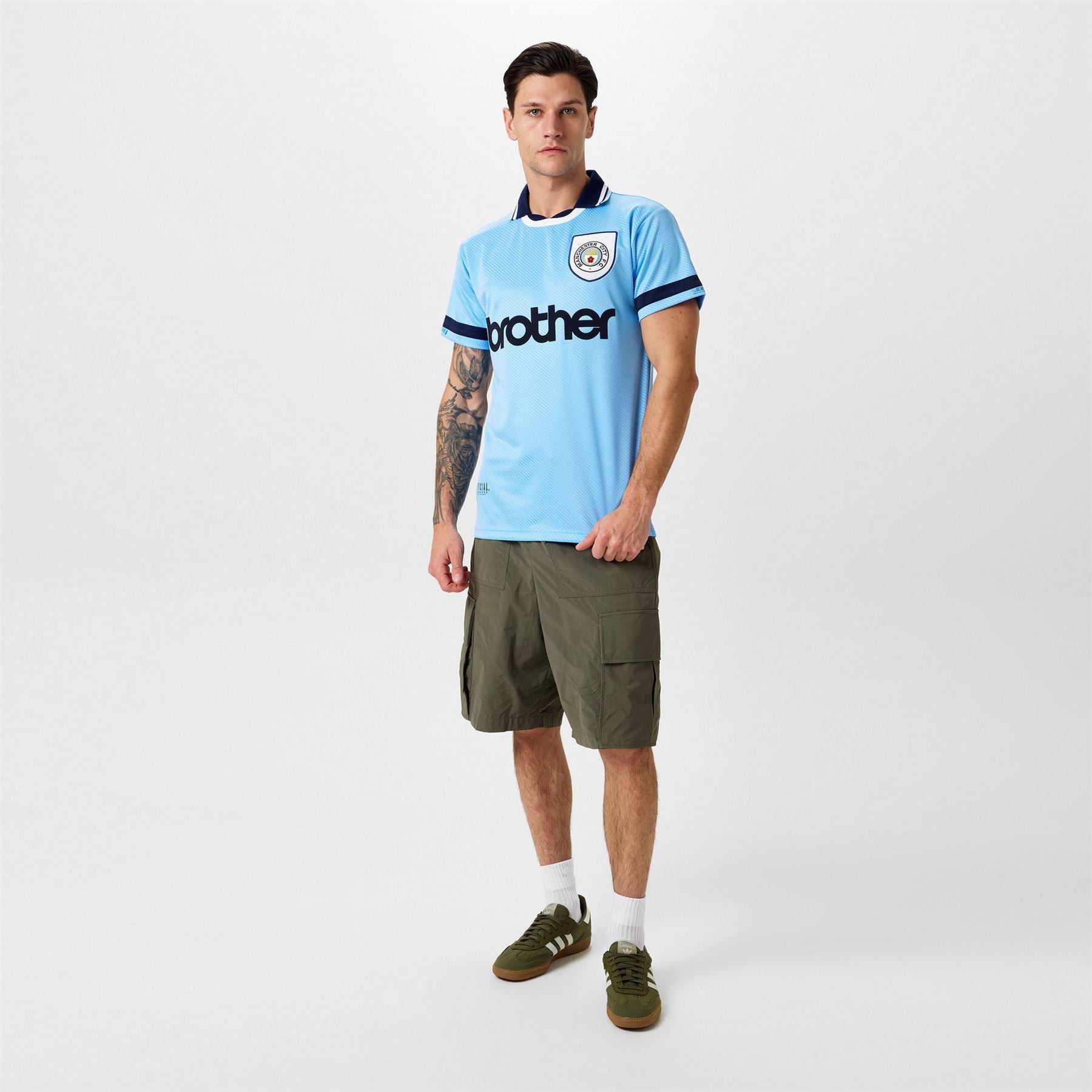 Score Draw Manchester City Fc Home Shirt 1994 1995 Adults