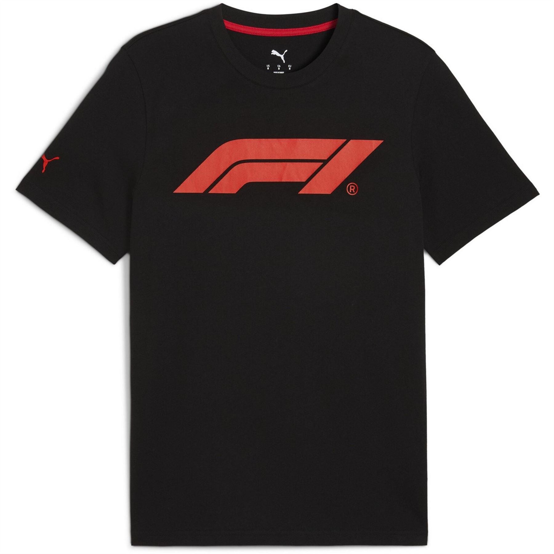 Puma Formula One Wordmark Crew Neck Short Sleeve T-Shirt