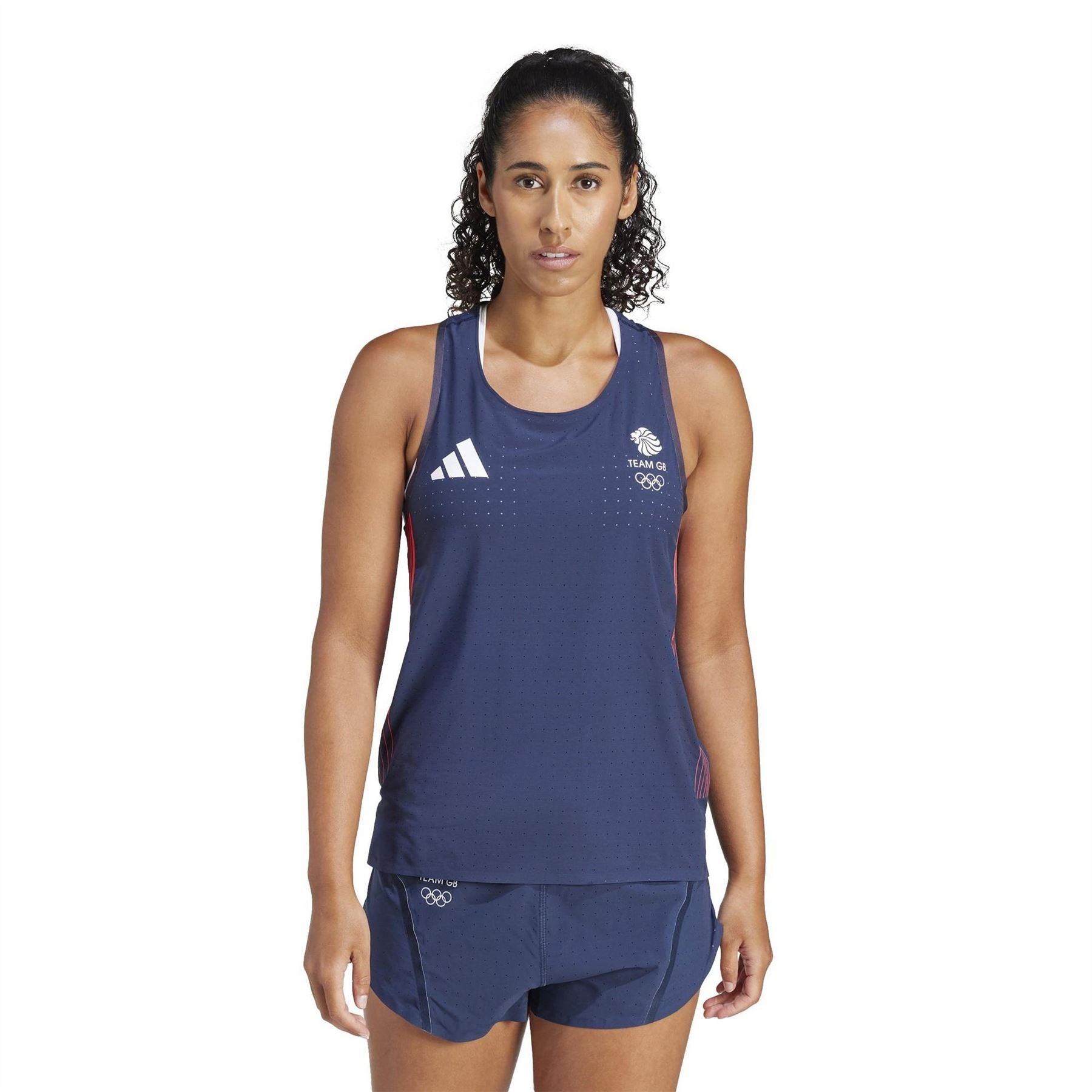adidas Womens Team Gb Adizero Running Tank Top