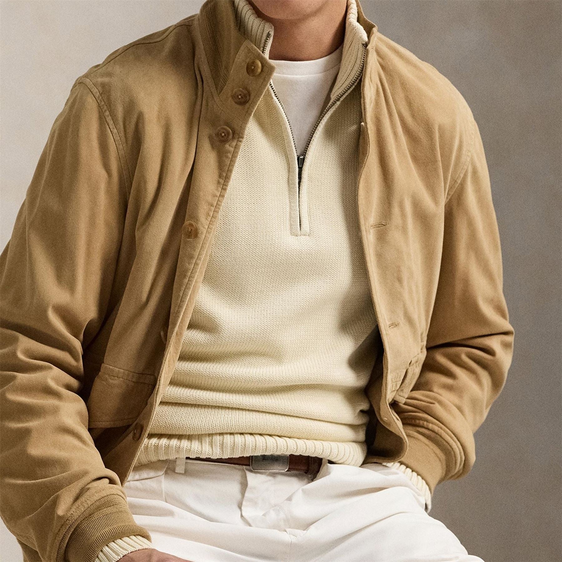 Polo Ralph Lauren Knit Cotton Quarter Zip Jumper