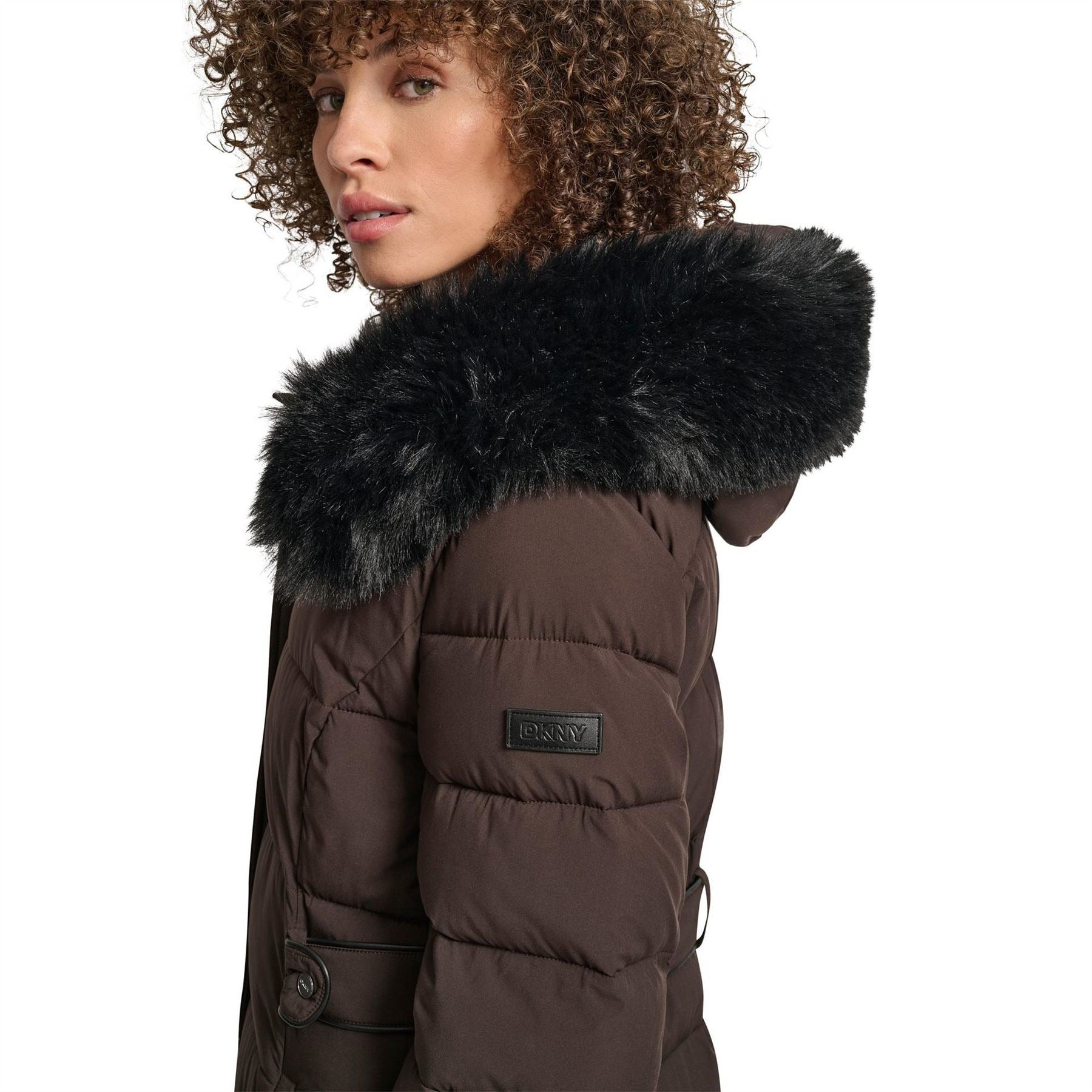 DKNY Longline Puffer Jacket