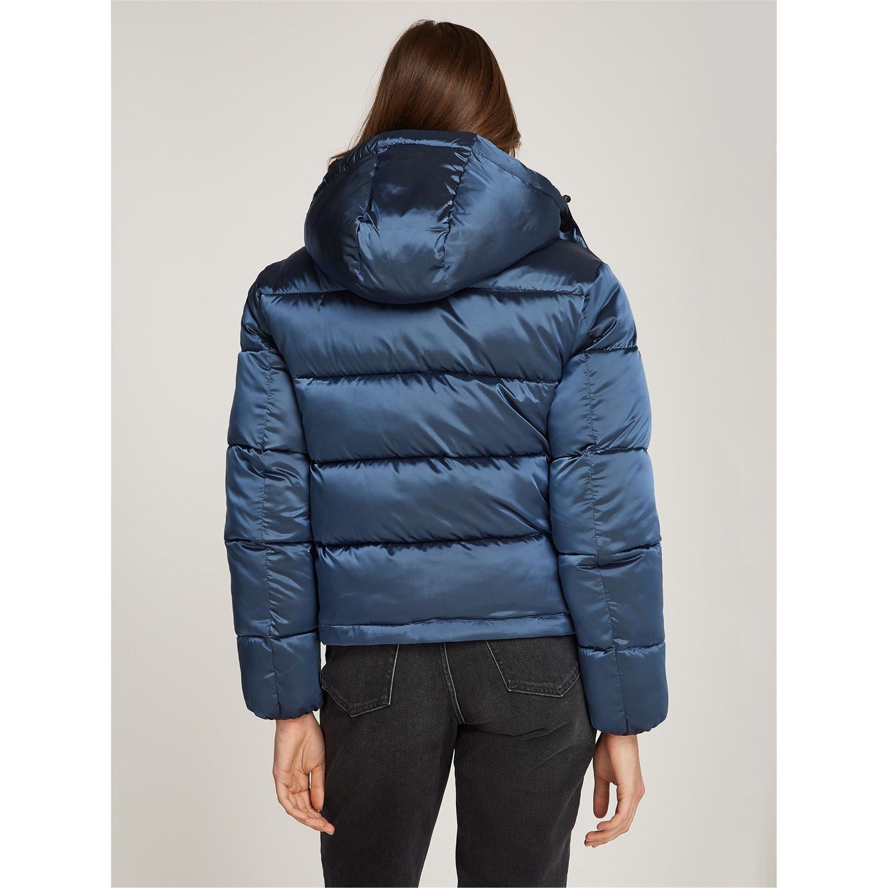 Calvin Klein Jeans  Shiny Quilted Short Puffer Jacket
