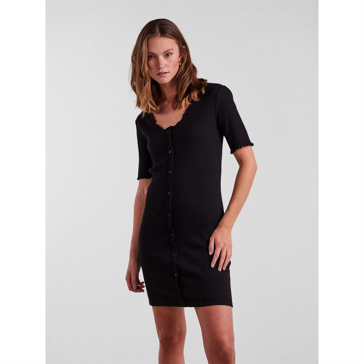 Pieces Nukisa V-Neck Mini Bodycon Dress