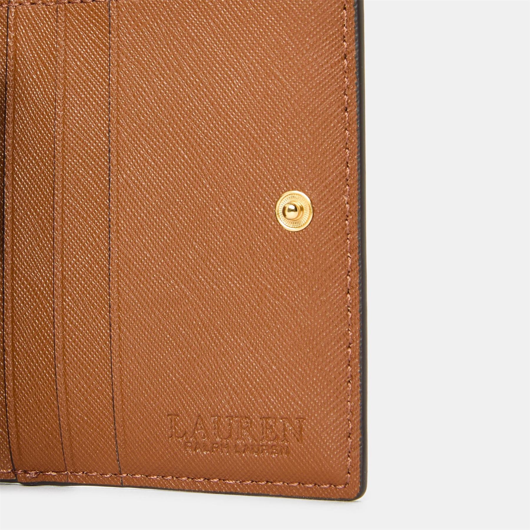 Lauren by Ralph Lauren Real Leather Compact Trifold Wallet