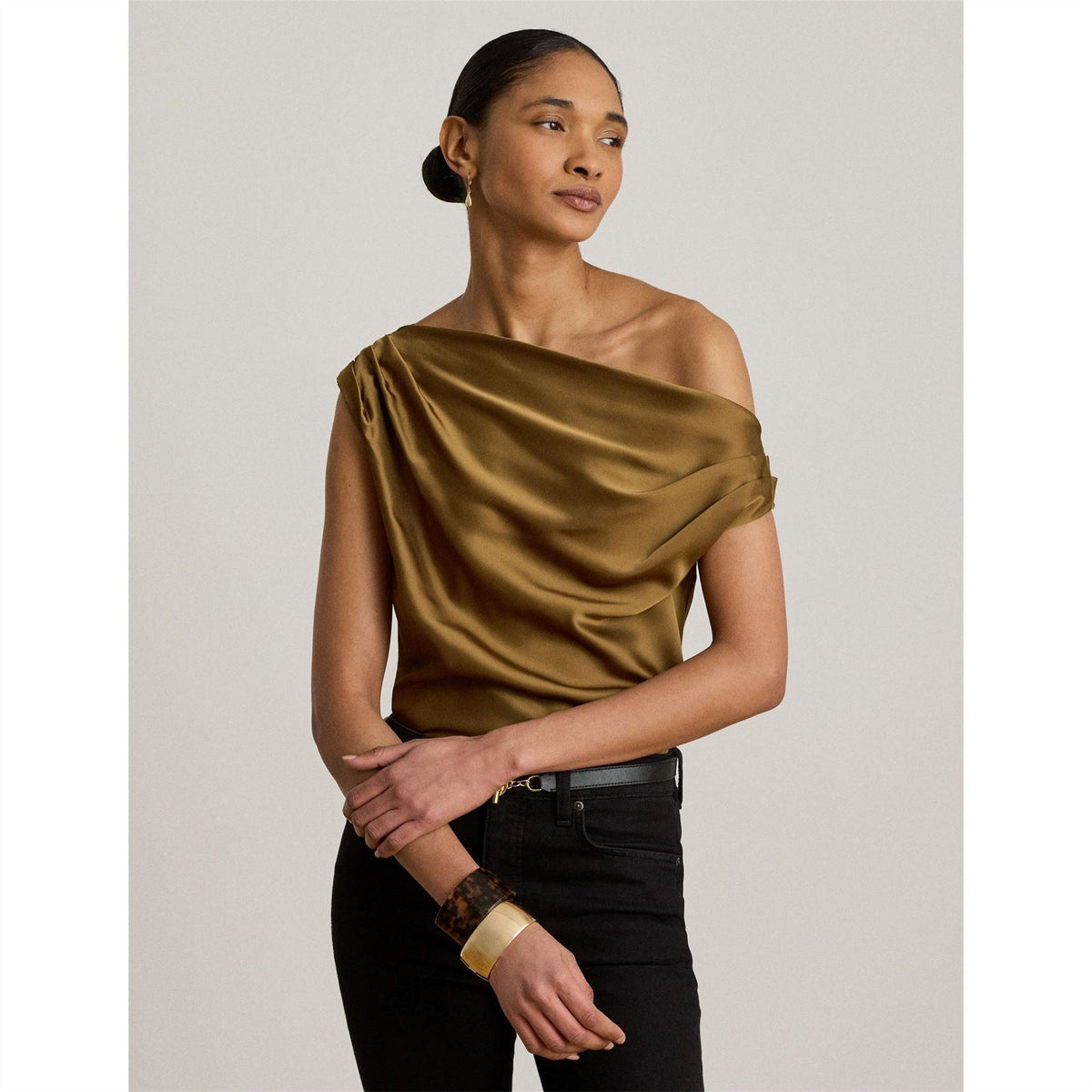 Lauren by Ralph Lauren Short Sleeve Plain Shirt