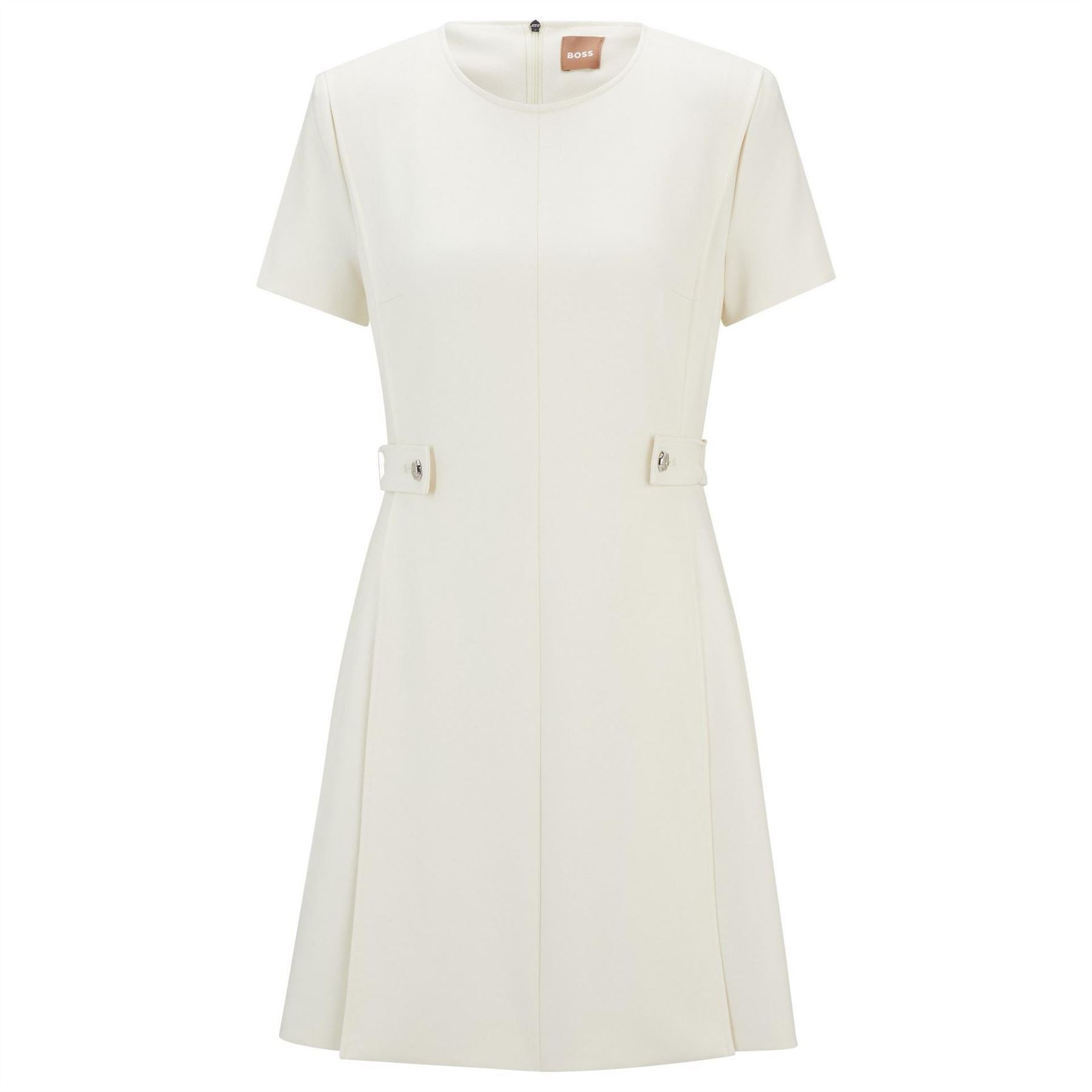 Boss Destena Crew Neck Knee Length A-Line Dress
