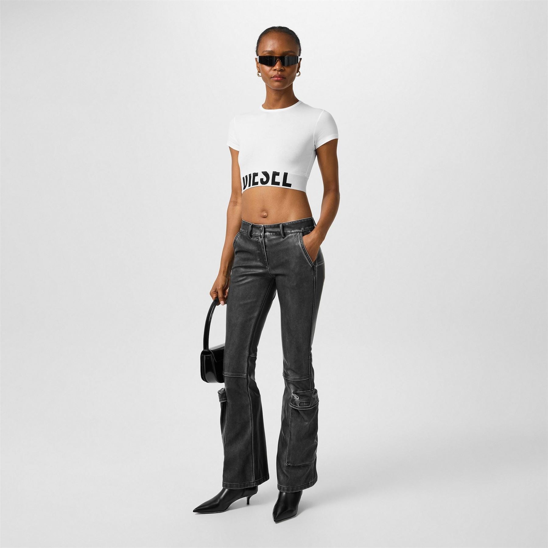 Diesel Sport Cropped T-Shirt