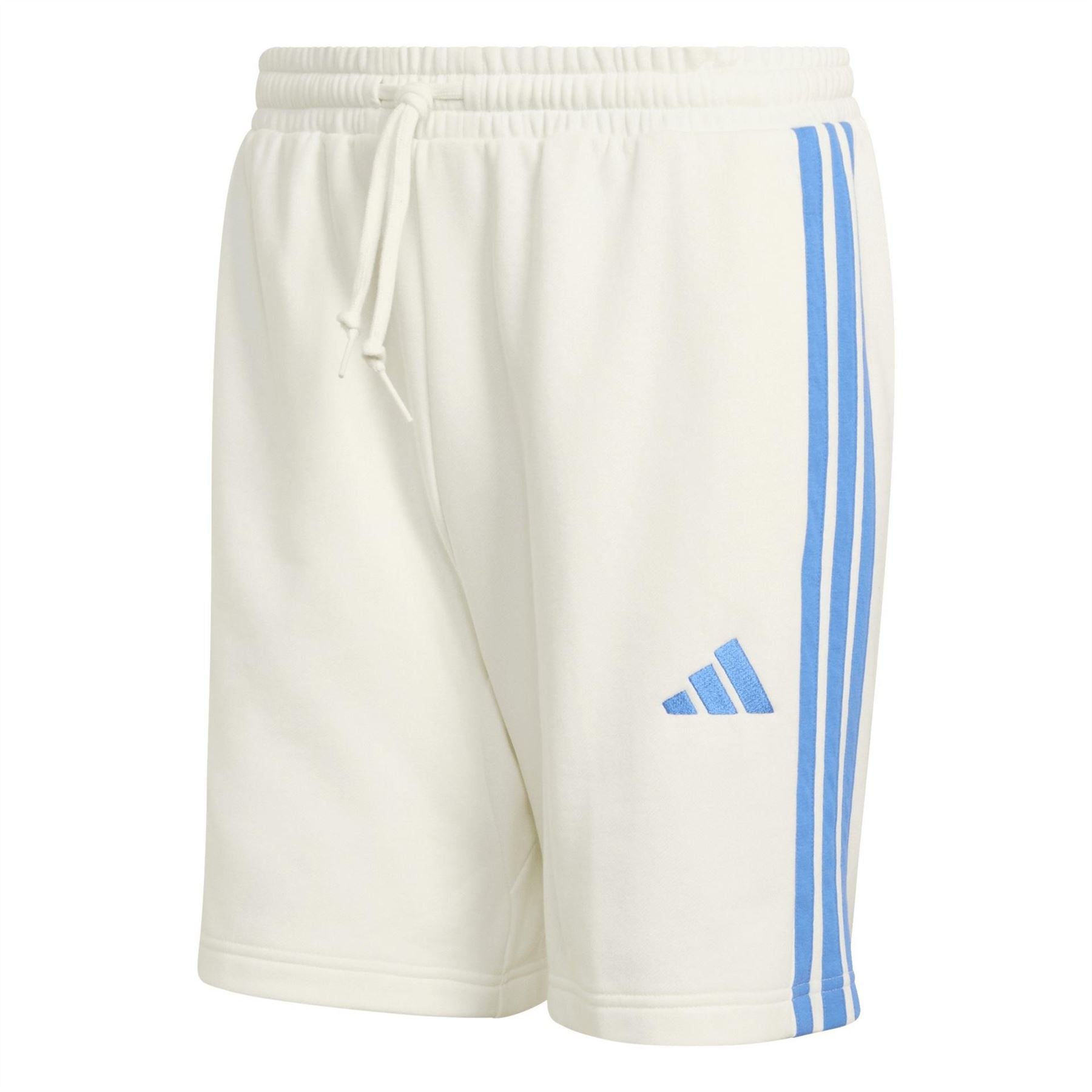 adidas Mens Essentials 3 Stripe Fleece Shorts