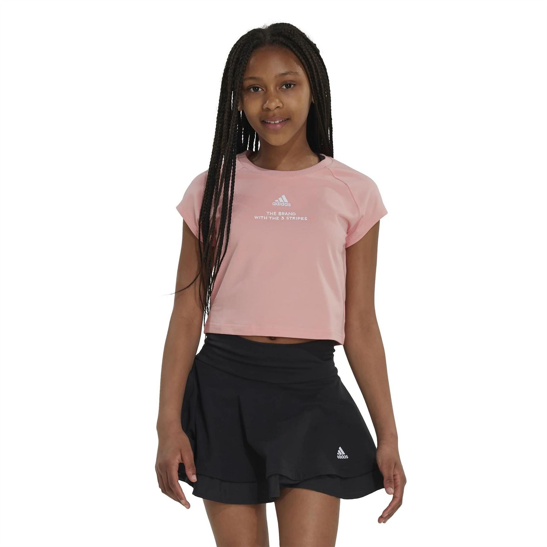adidas Jam Cotton Short Sleeve Cropped Slim Fit T-Shirt