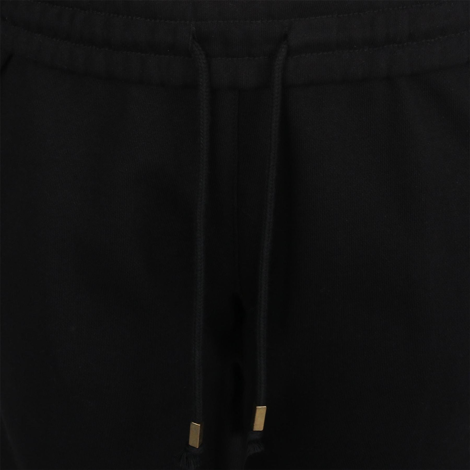 Biba Logo Solid Patterned Straight Joggers
