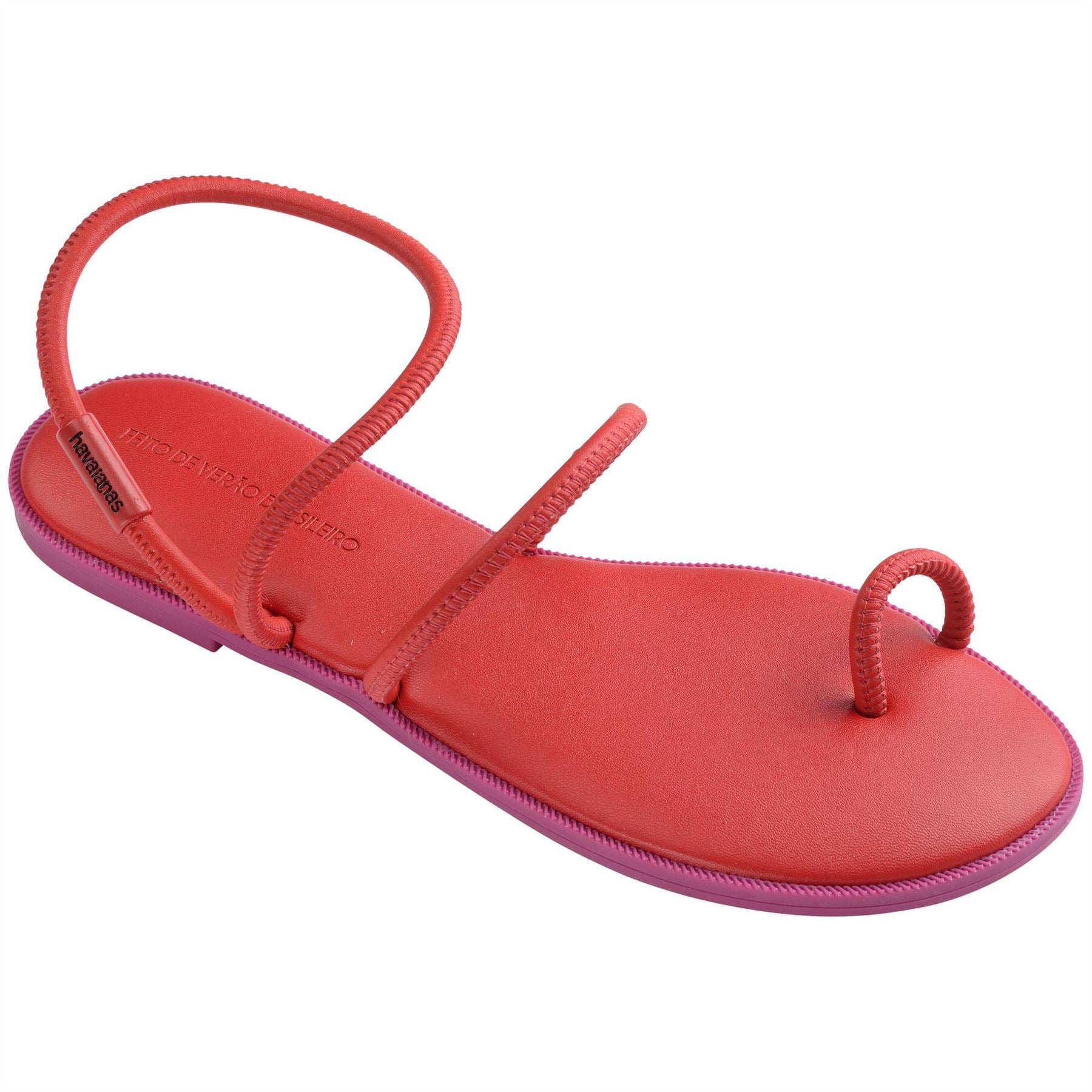 Havaianas Una Solid Patterned Thong Toe Flat Sandals