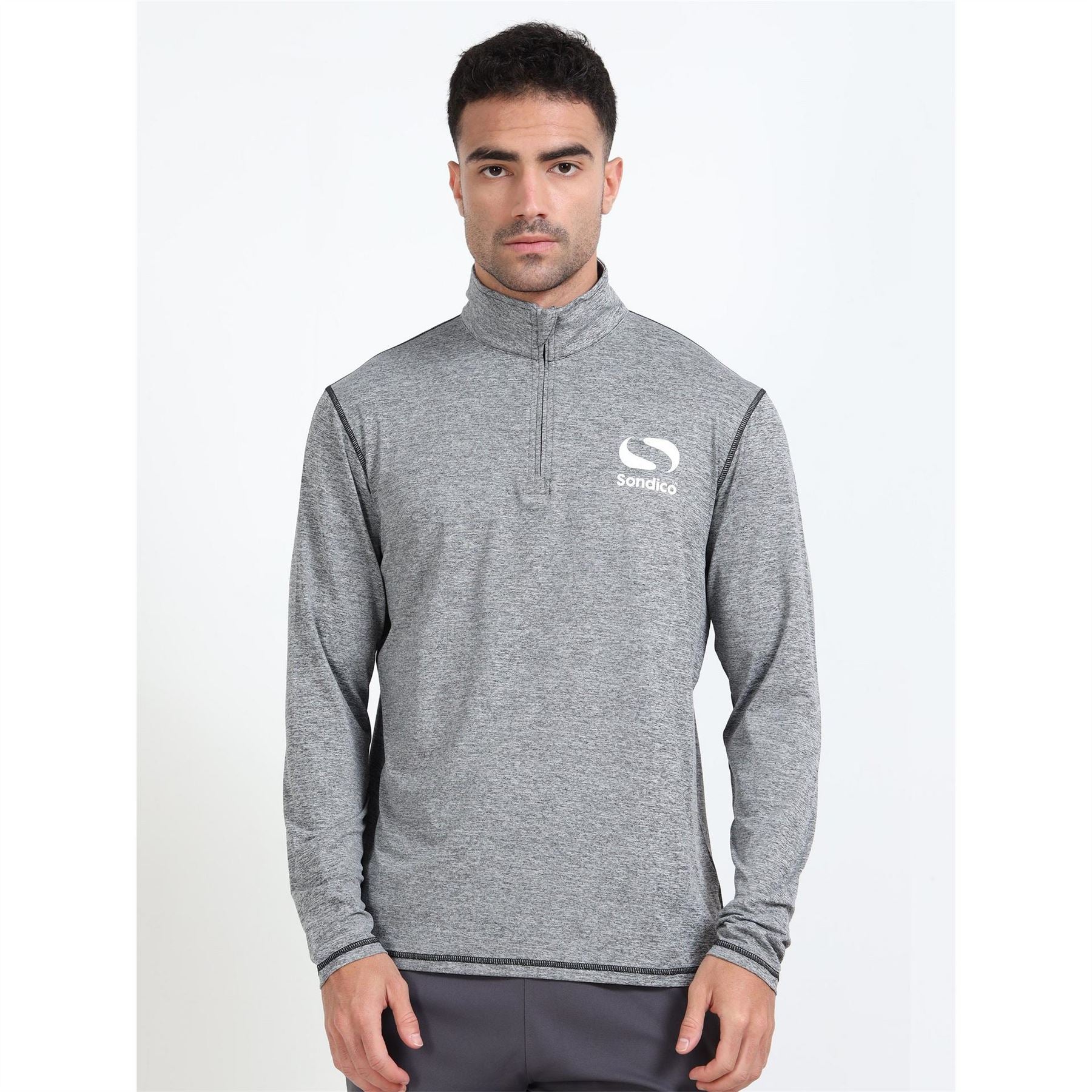 Sondico Melange Quarter Zip Sweatshirt