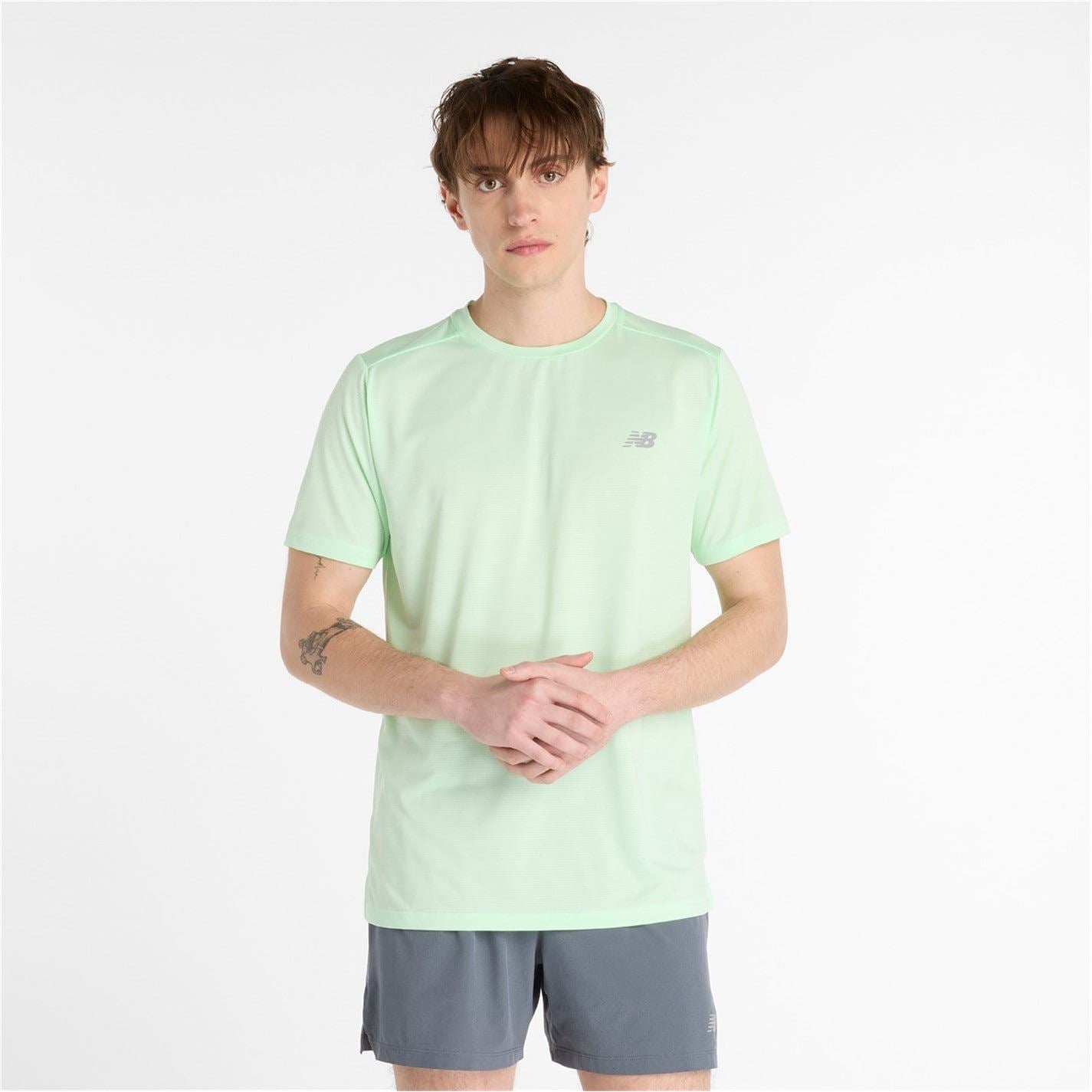 New Balance Regular Fit Crew Neck Short Sleeve Athletic Top