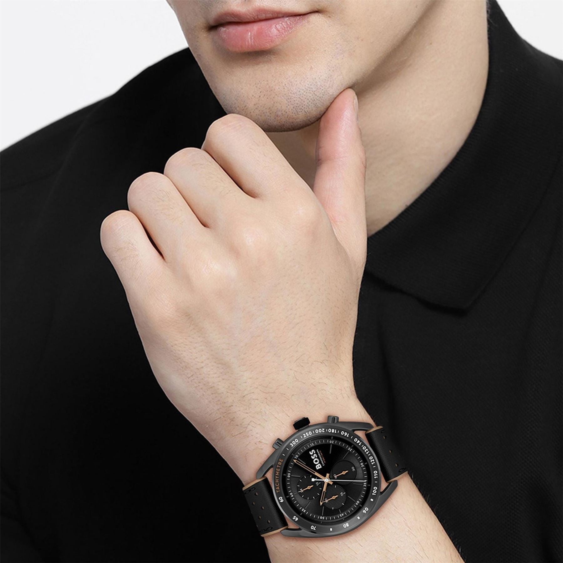 Boss Centre Court Chronograph Water Resistant Analogue Quartz Watch