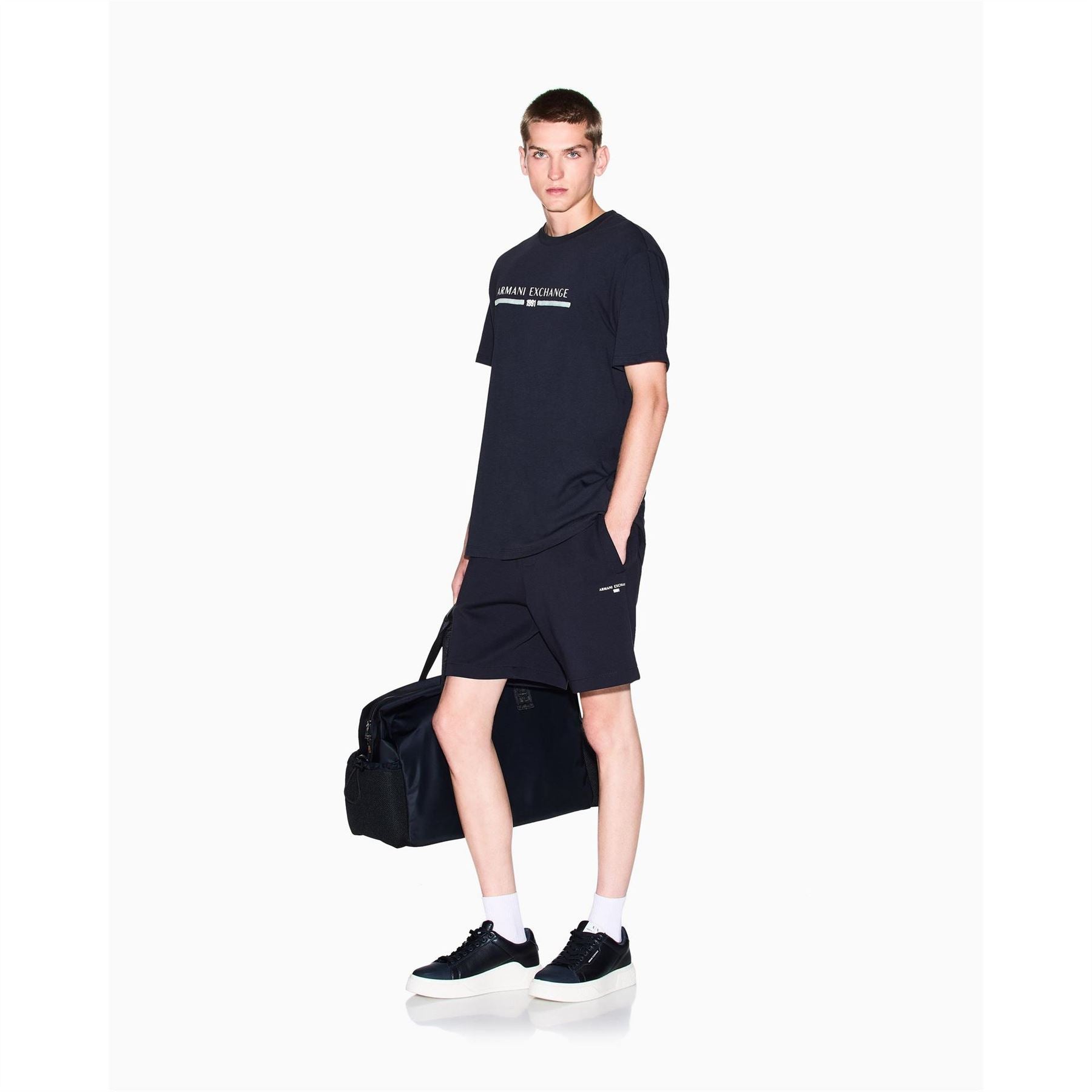 Armani Exchange Exchange Crew Neck Short Sleeve Jersey T-Shirt